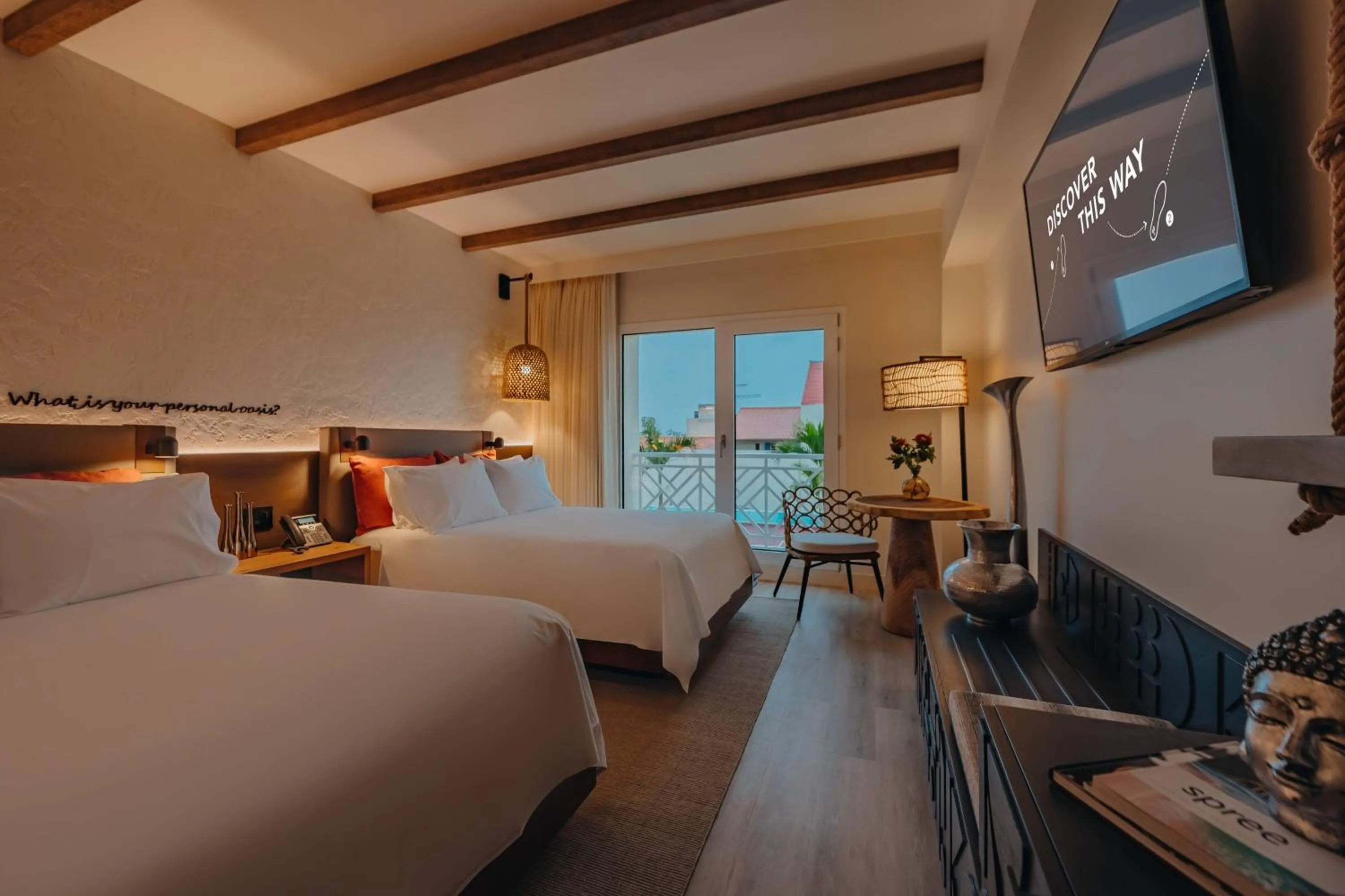 Photo of the whole room, Bed in Renaissance Wind Creek Aruba Resort