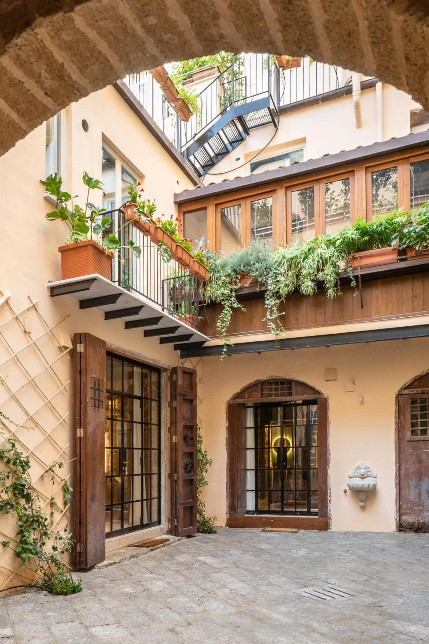 Patio in Le Stanze al Genio di Darlon