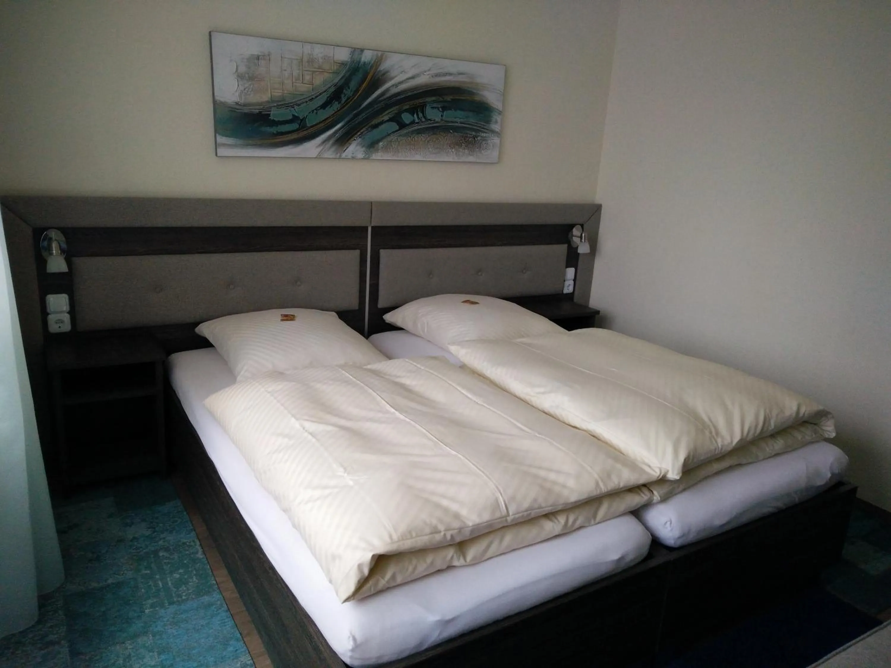 Bed in Hotel Alfa