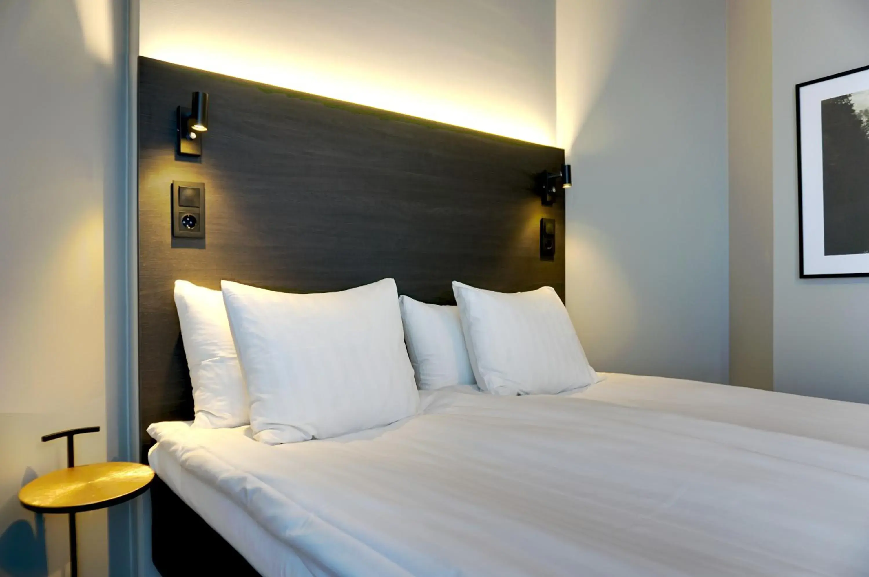 Bed in First Hotel Jönköping Bed in First Hotel Jönköping