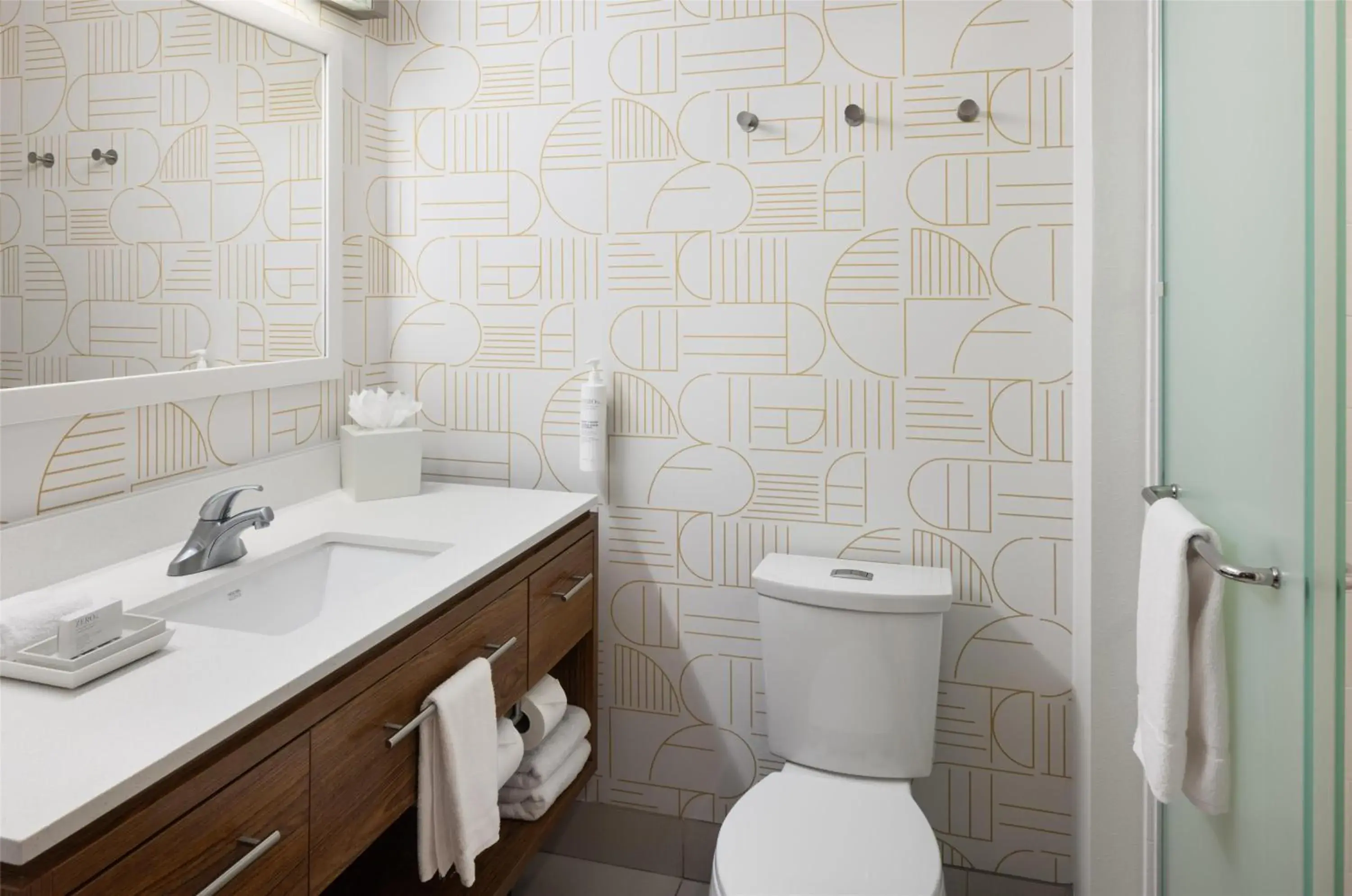 Bathroom in Home2 Suites by Hilton Roseville Minneapolis Bathroom in Home2 Suites by Hilton Roseville Minneapolis