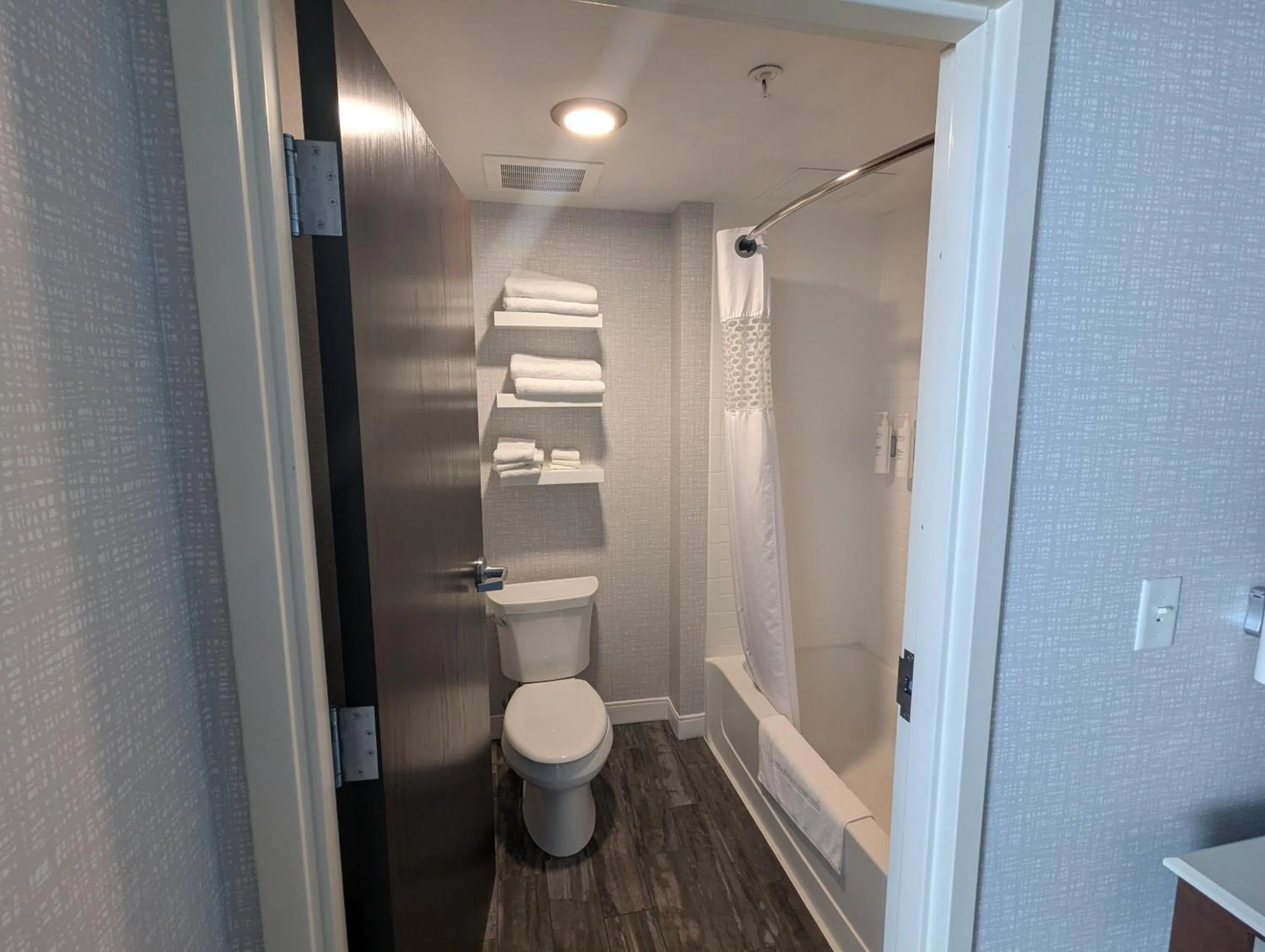 Shower in Hampton Inn & Suites Cazenovia, NY