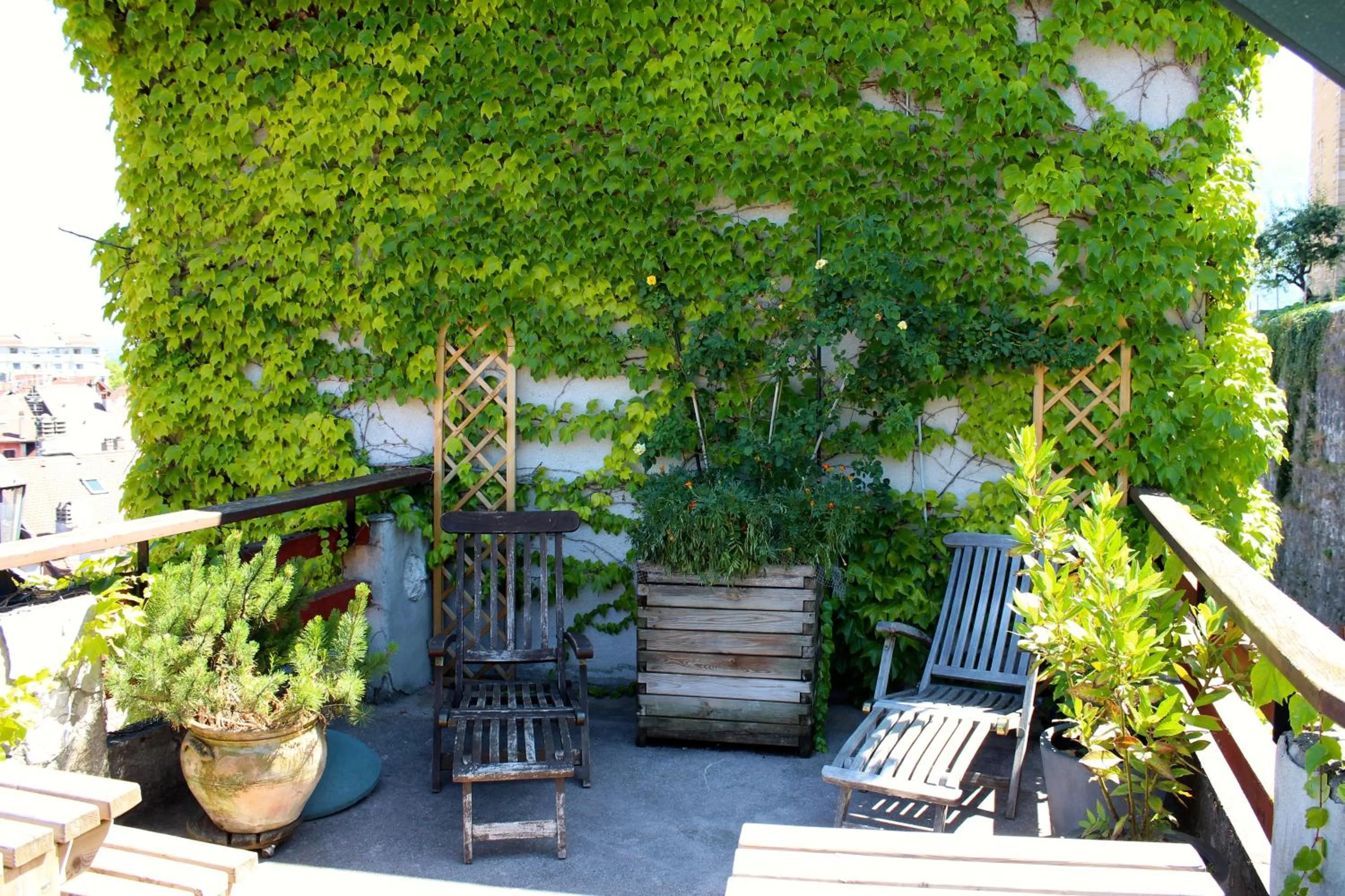 Balcony/Terrace in Hôtel du Château
