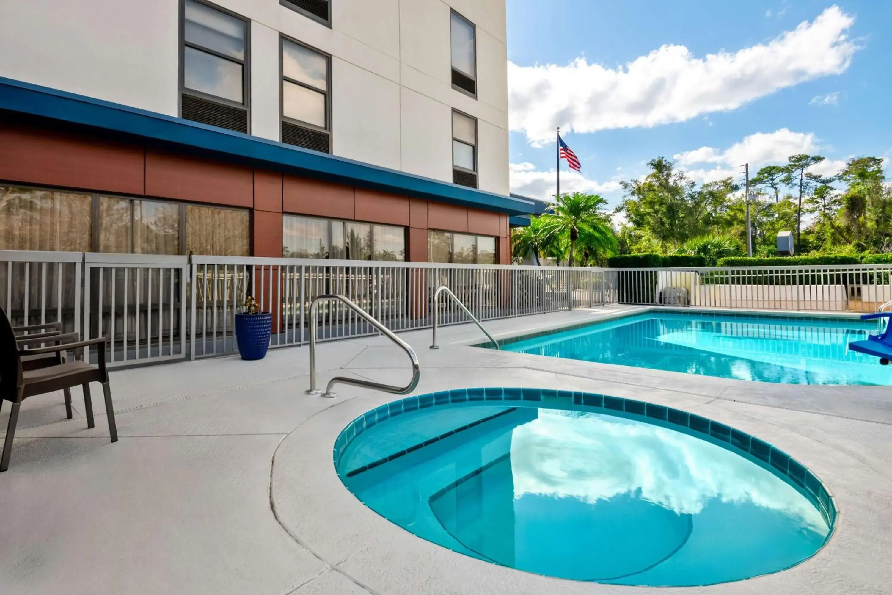 Pool view in Hampton Inn Debary-Deltona Pool view in Hampton Inn Debary-Deltona