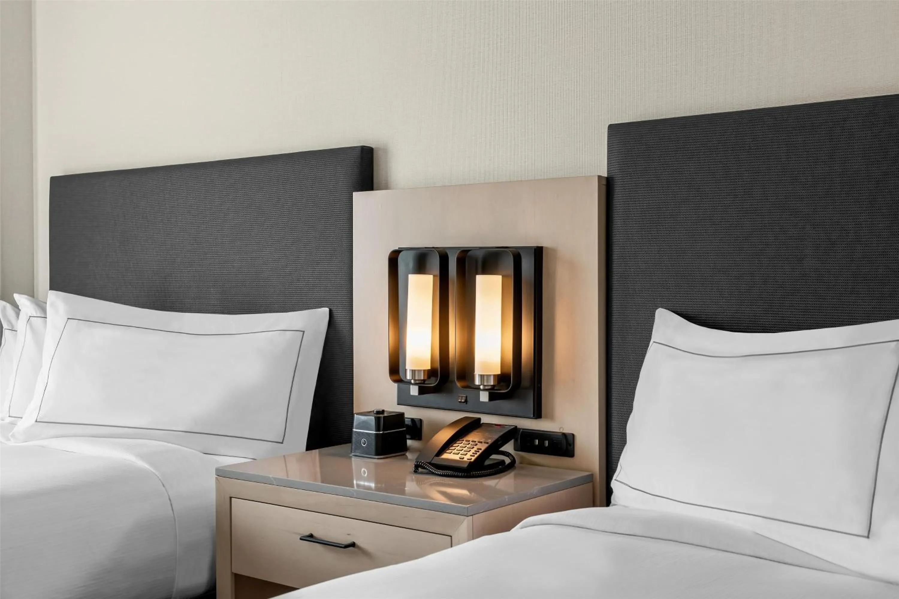 Bed in DoubleTree Suites by Hilton Raleigh-Durham