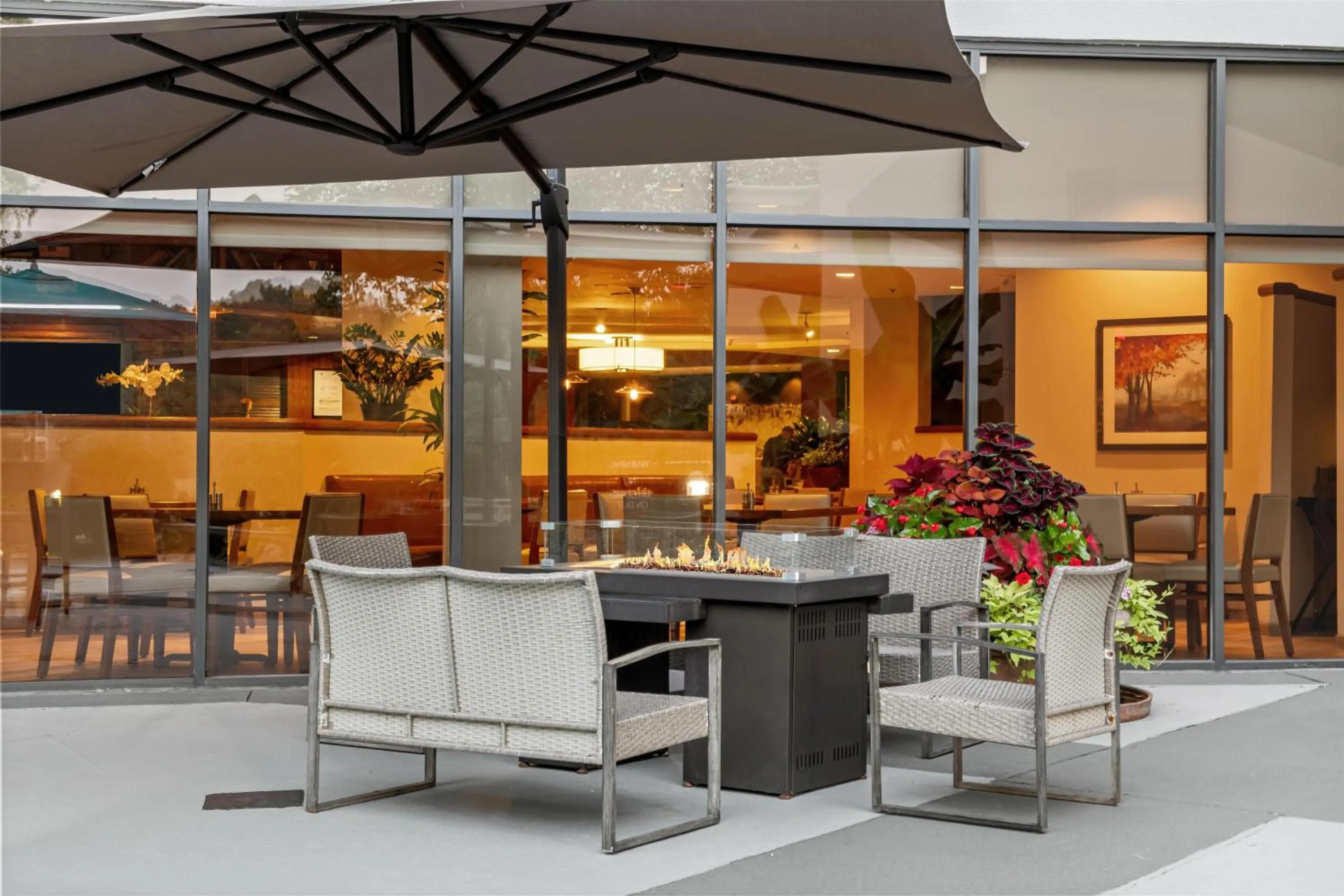 Patio in DoubleTree Suites by Hilton Raleigh-Durham
