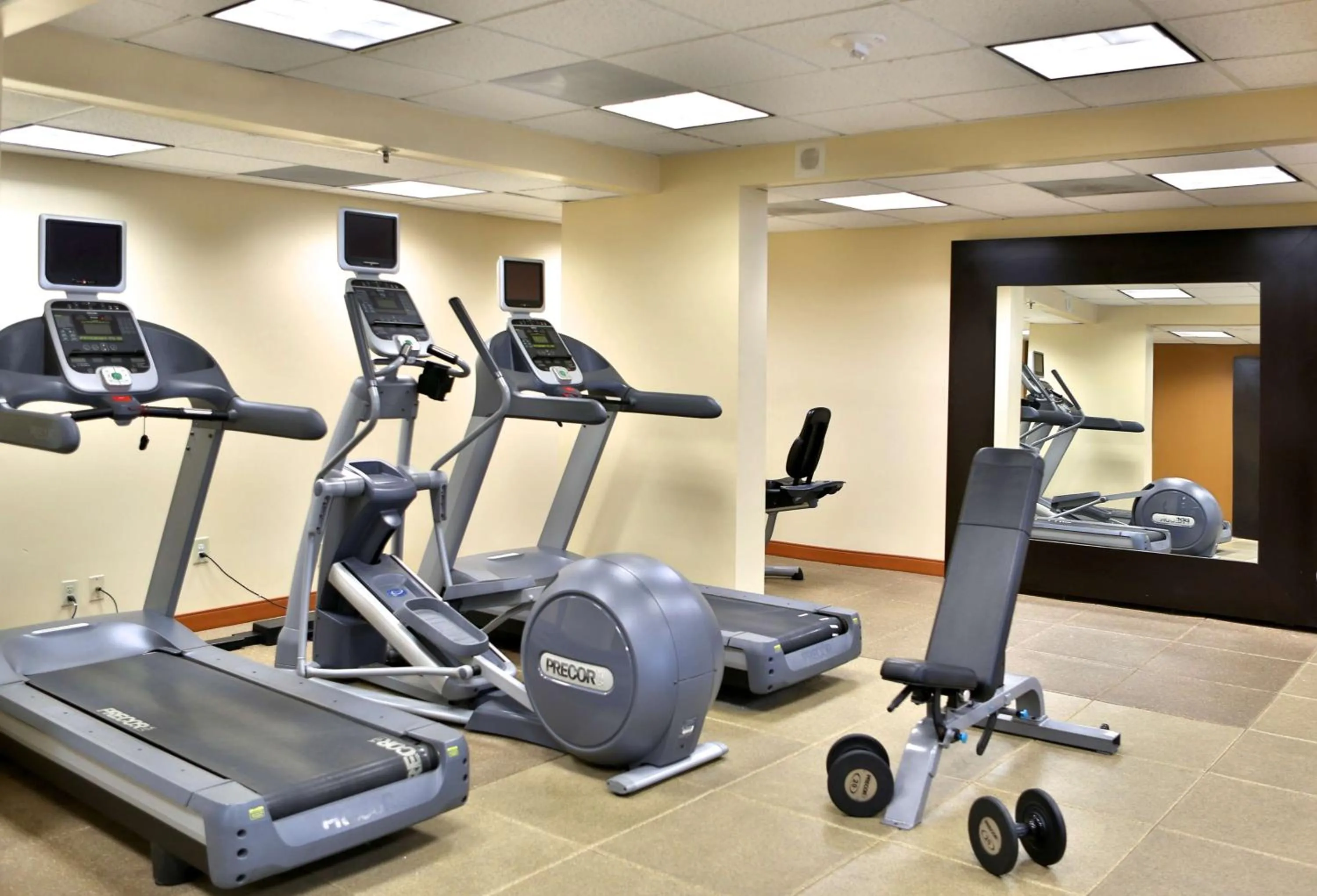 Fitness centre/facilities in DoubleTree Suites by Hilton Raleigh-Durham