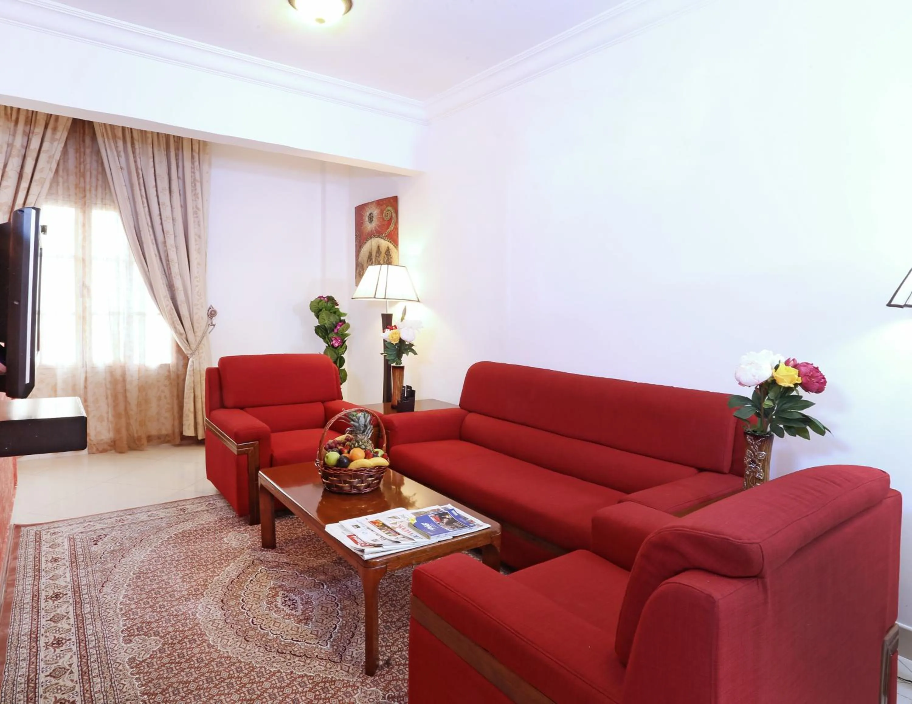 Living room in Al Maha Int Hotel Oman