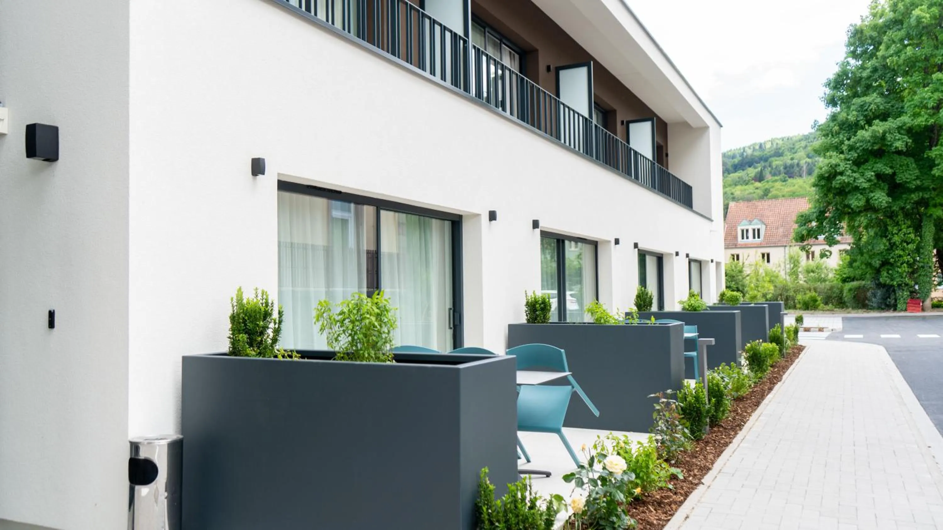 Patio in Brit Hotel Grand Hotel Munster