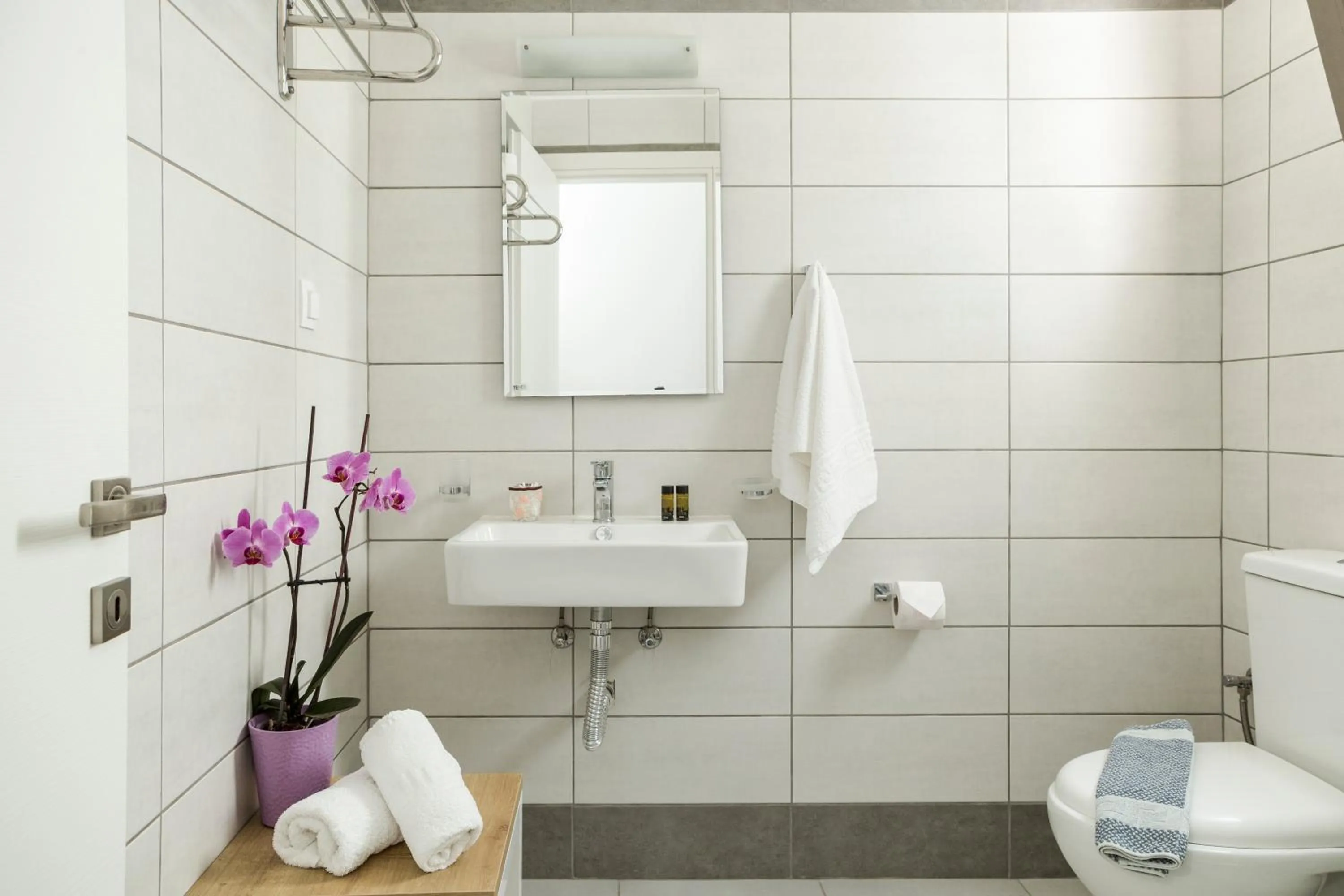 Toilet in Castell Hotel