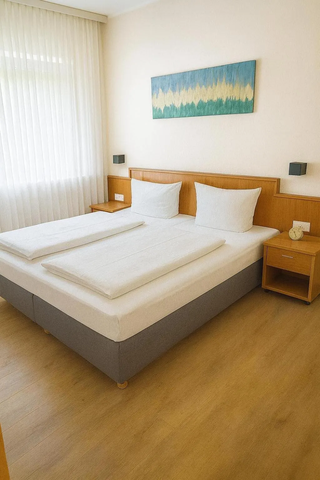 Bed in Hotel Rheinland