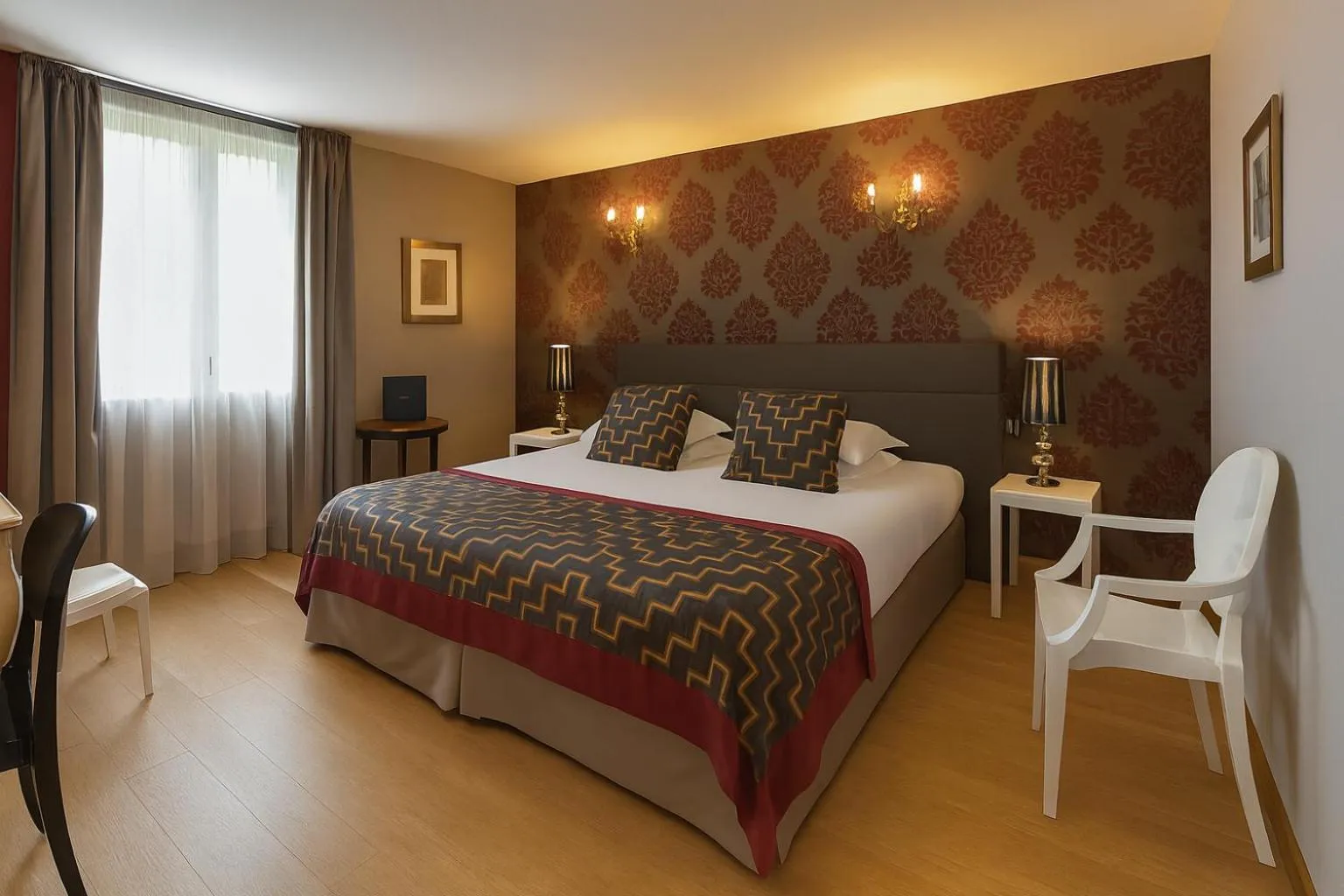 Bed in Hôtel Golf Château de Chailly