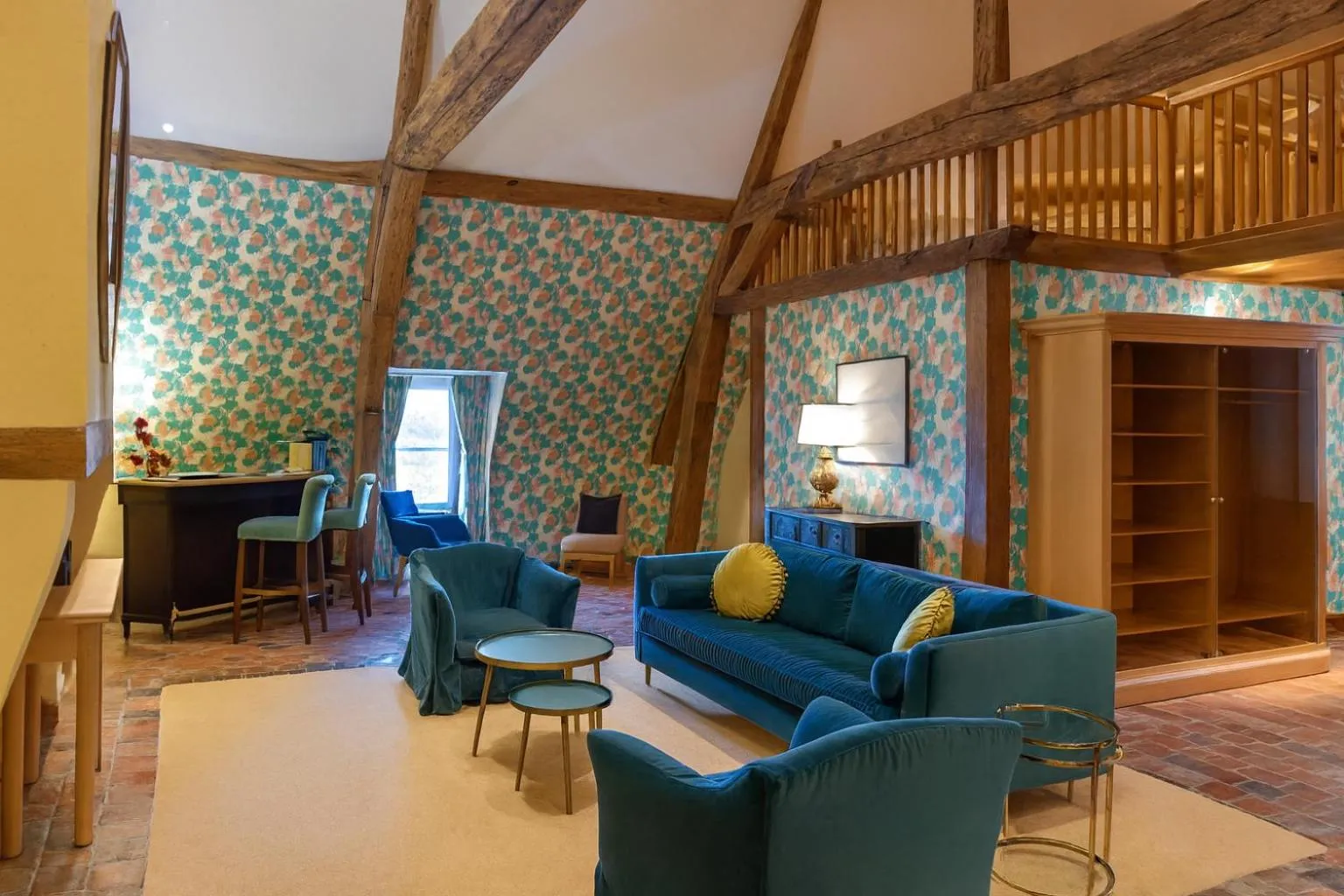 Living room in Hôtel Golf Château de Chailly