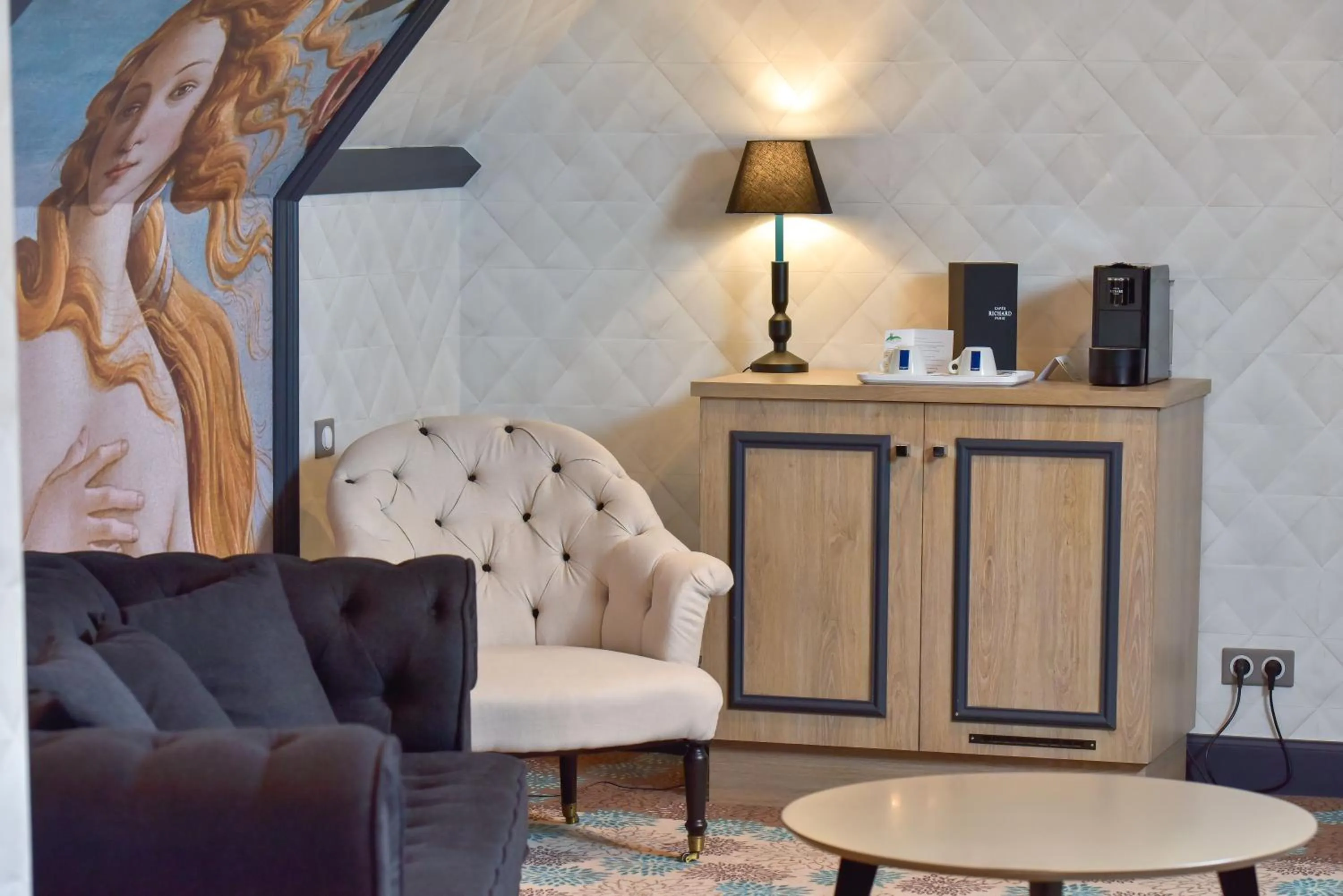 Living room in Hôtel Golf Château de Chailly