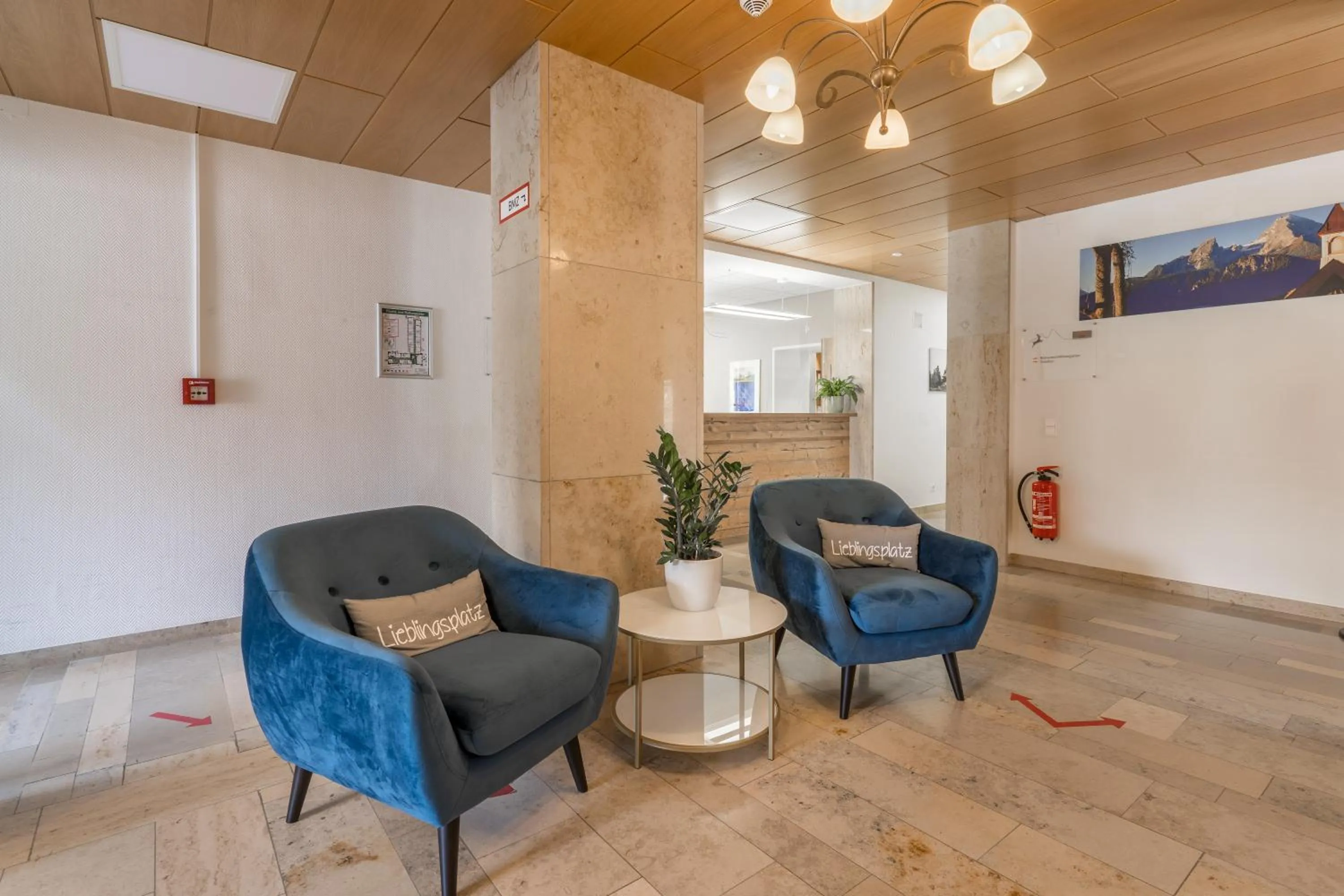 Lobby or reception in BSW Hotel Hubertus-Park