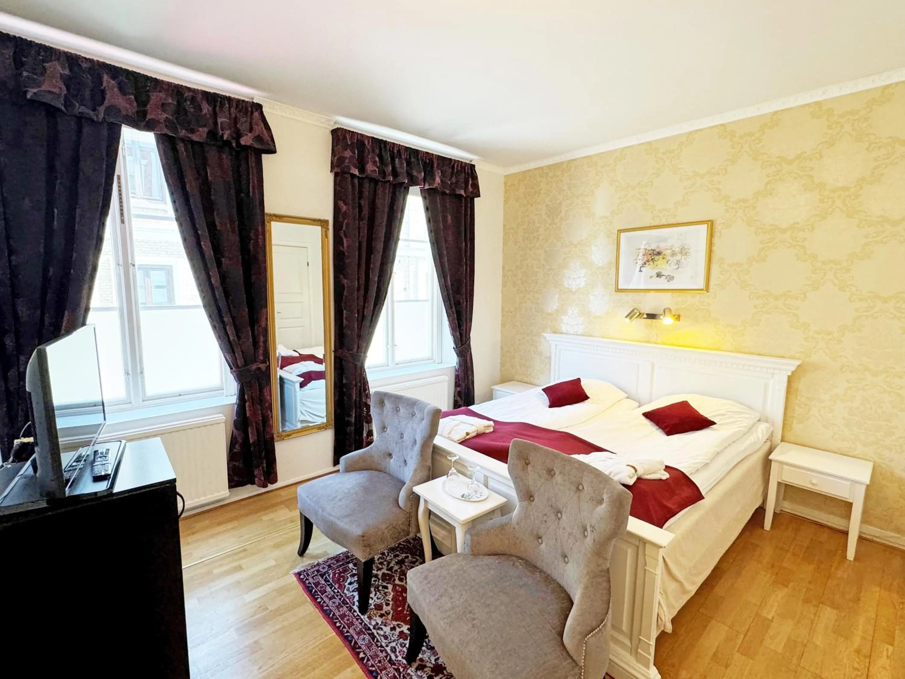 Bed in Hotel Concordia