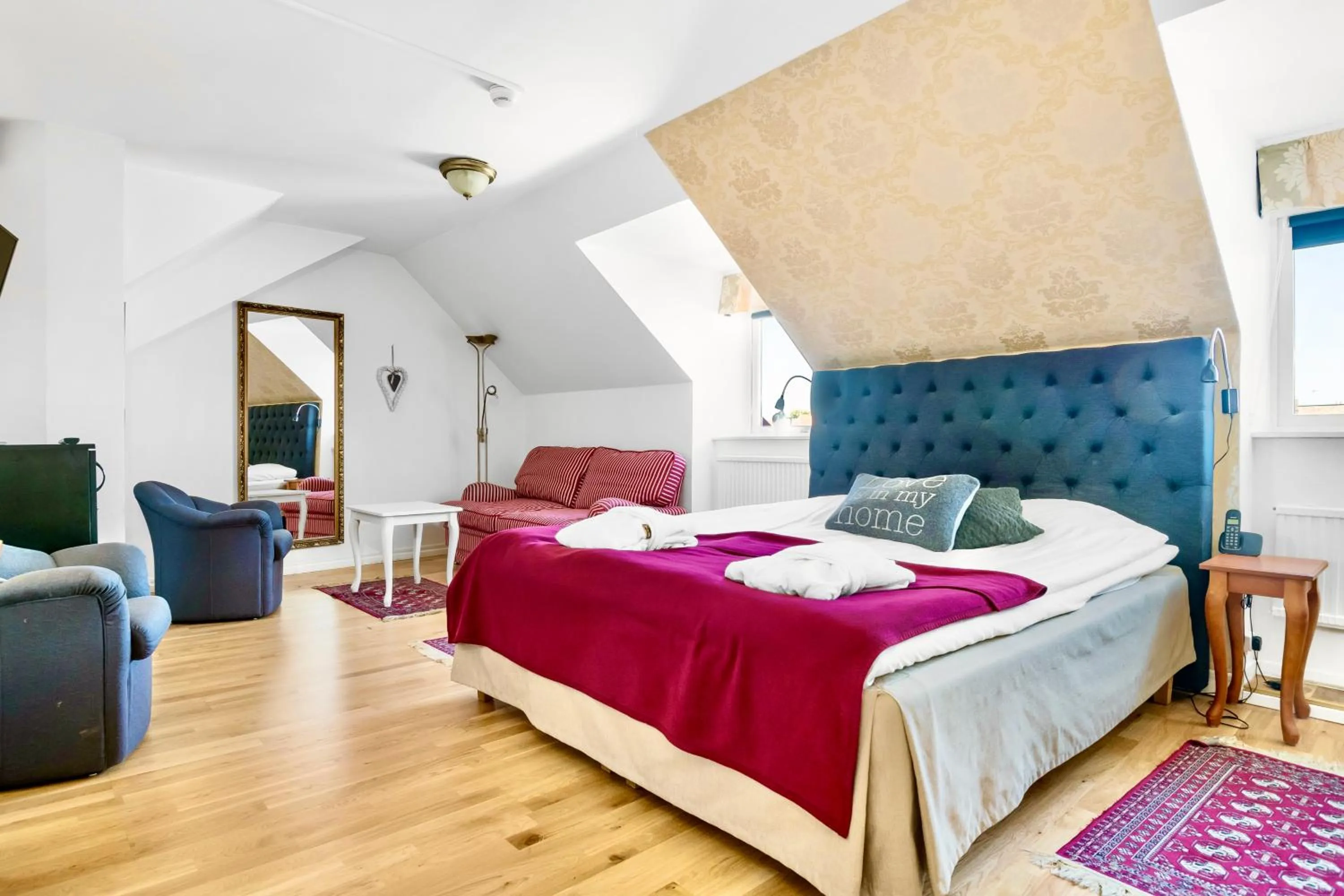 Bed in Hotel Concordia