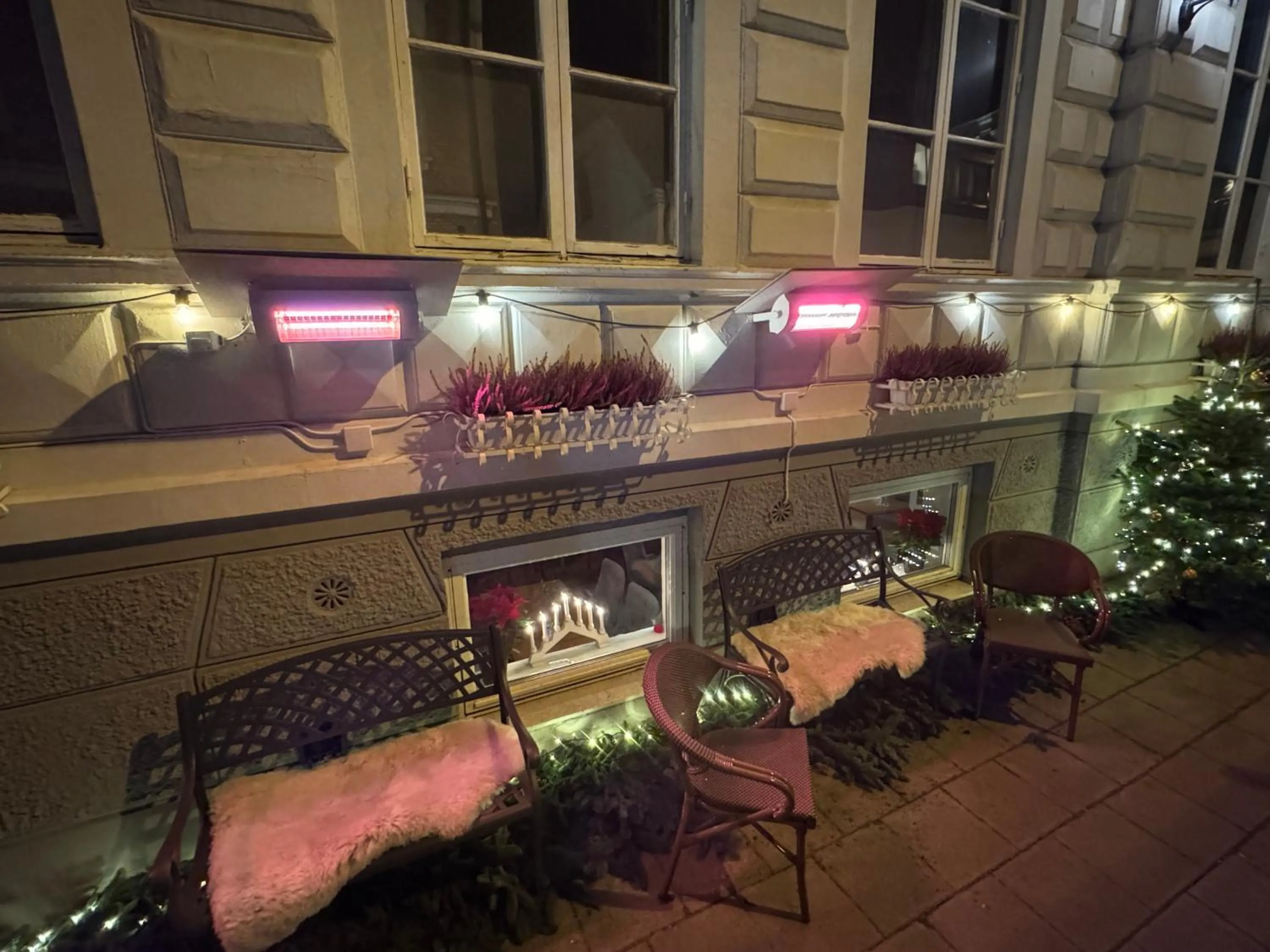 Seating area in Hotel Concordia