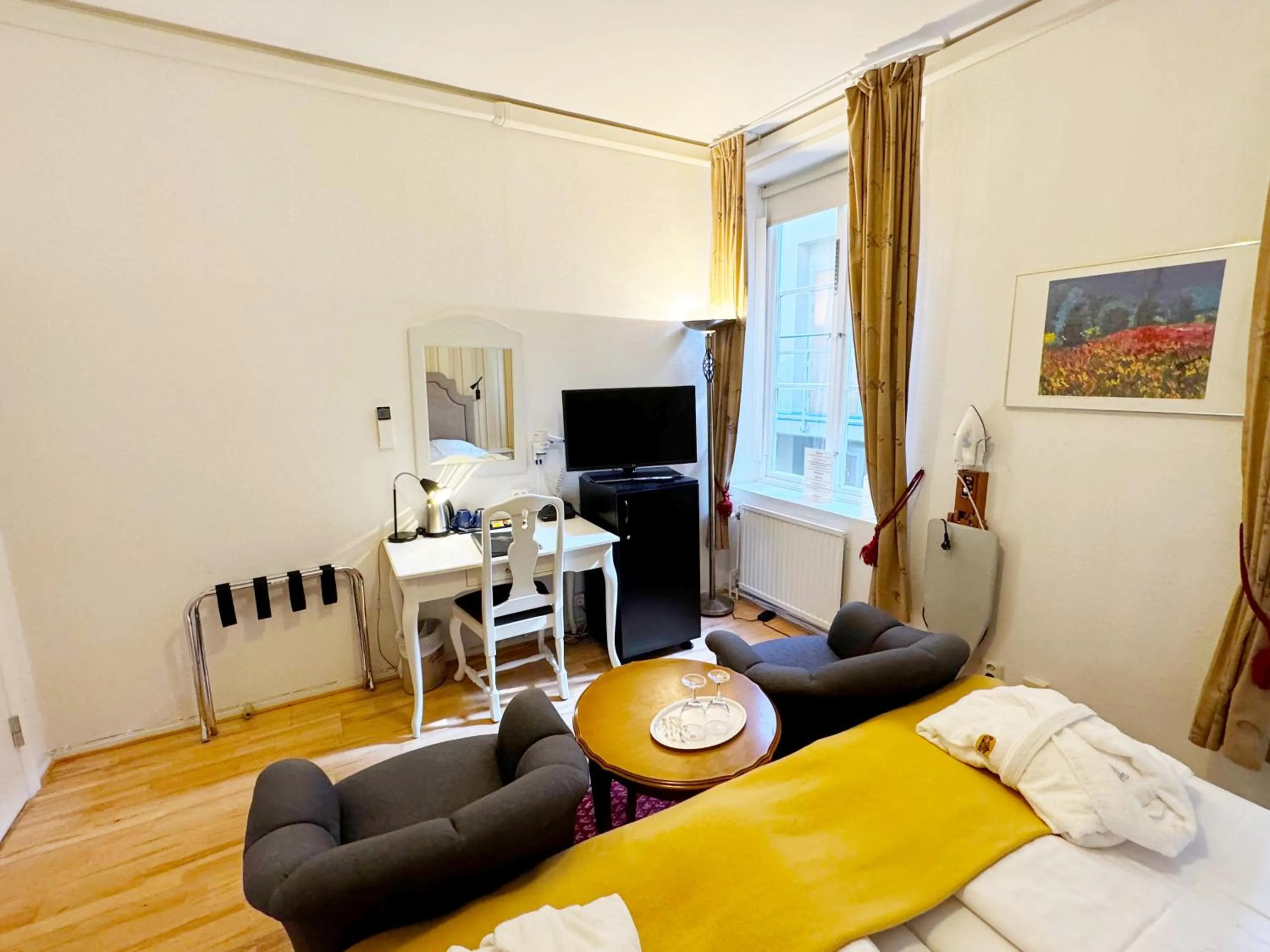 Seating area in Hotel Concordia