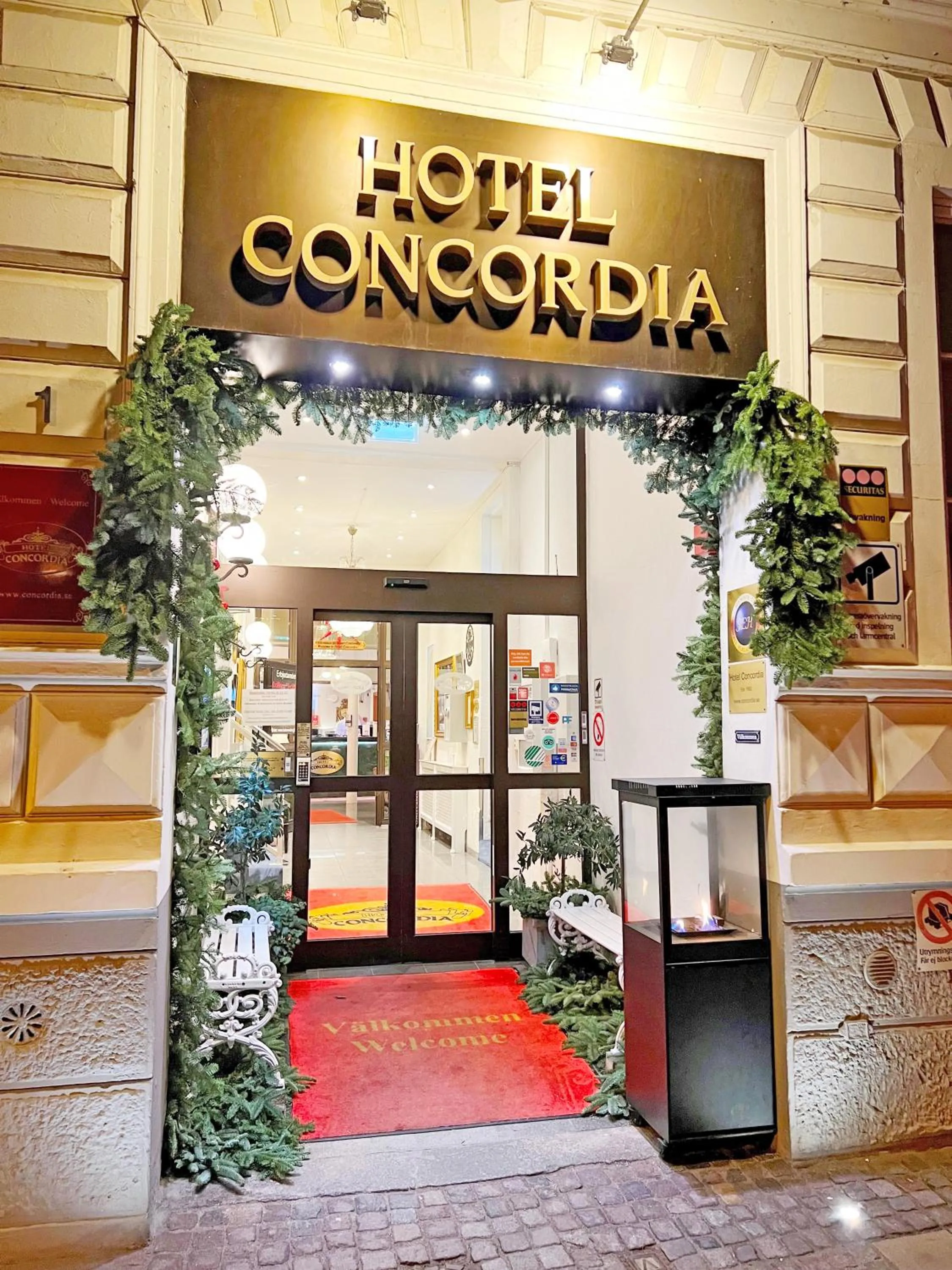 Facade/entrance in Hotel Concordia