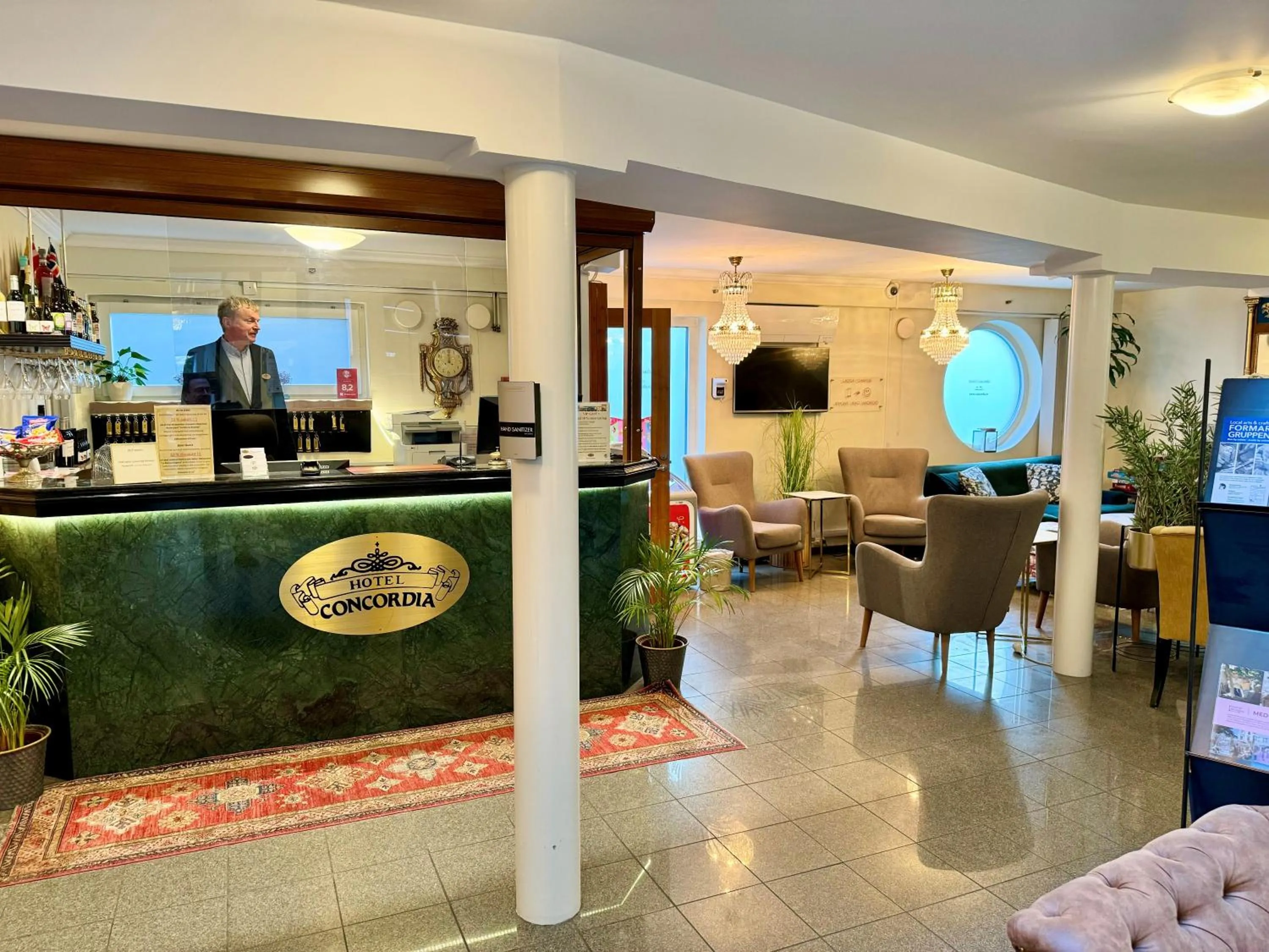 Lobby or reception in Hotel Concordia