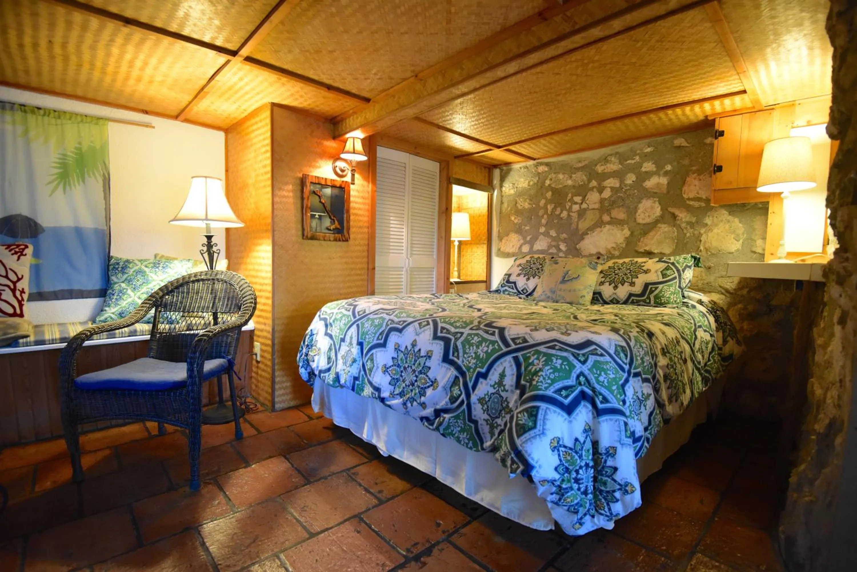 Bed in Pigeon Cay Beach Club