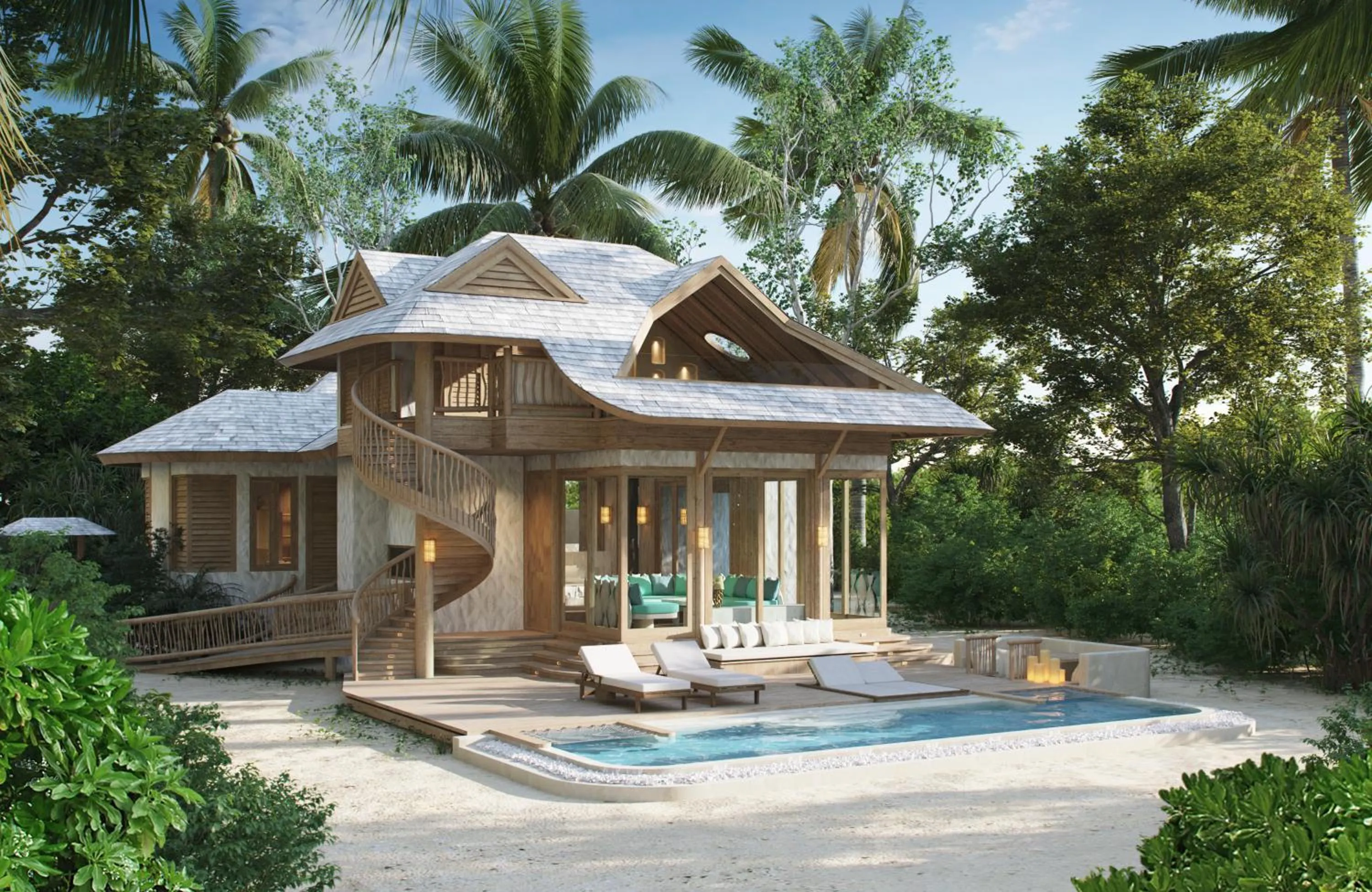 Patio in Soneva Jani