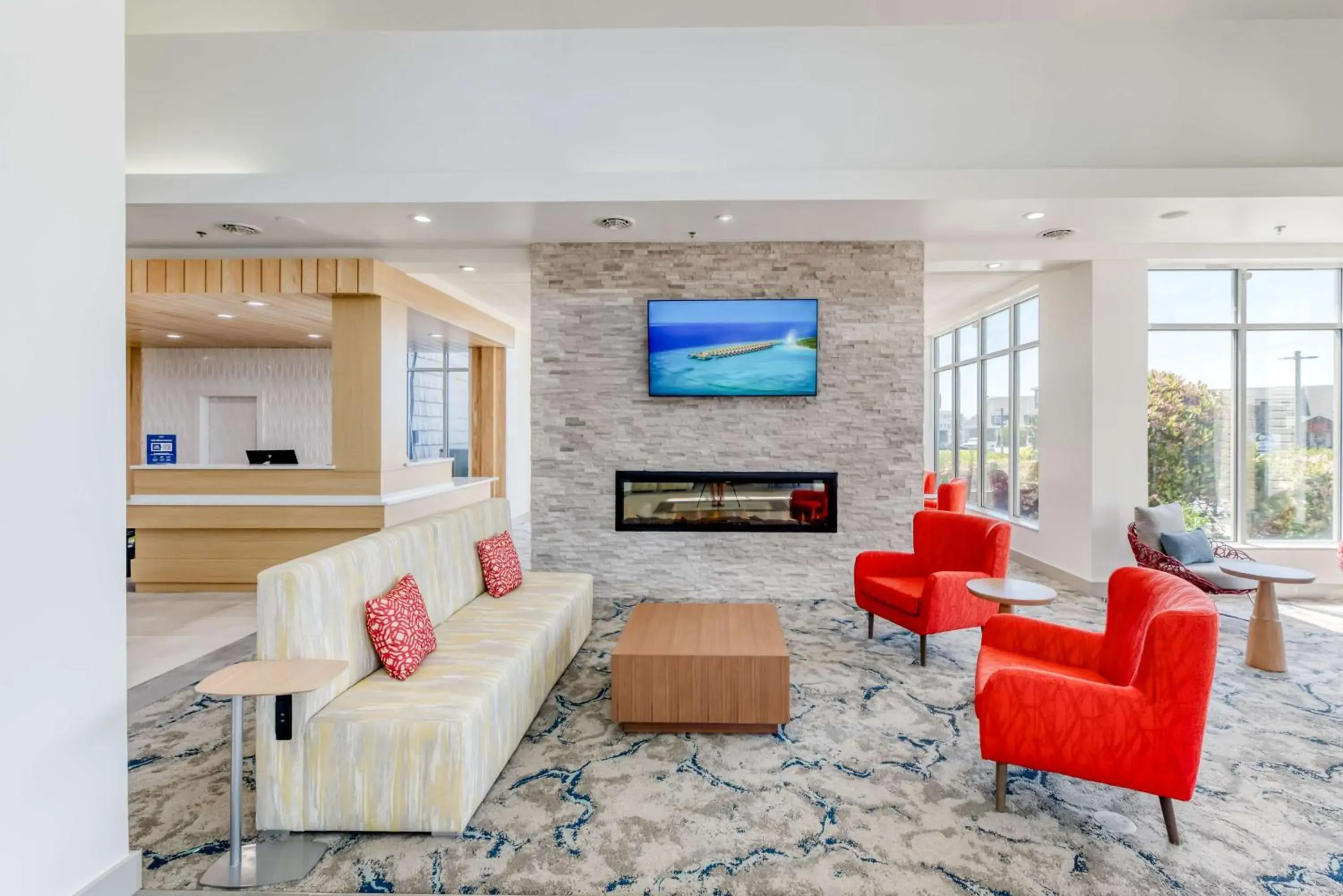 Lobby or reception in Hilton Garden Inn Outer Banks/Kitty Hawk Lobby or reception in Hilton Garden Inn Outer Banks/Kitty Hawk