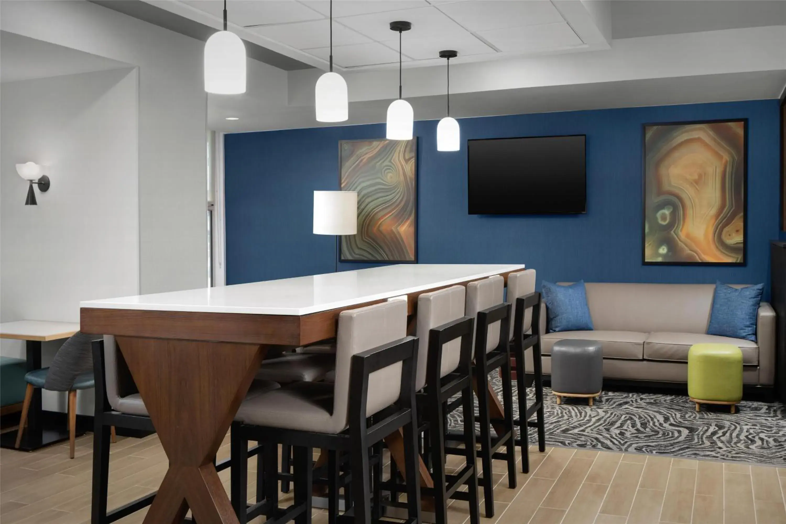 Lobby or reception in Hampton Inn Butte Lobby or reception in Hampton Inn Butte