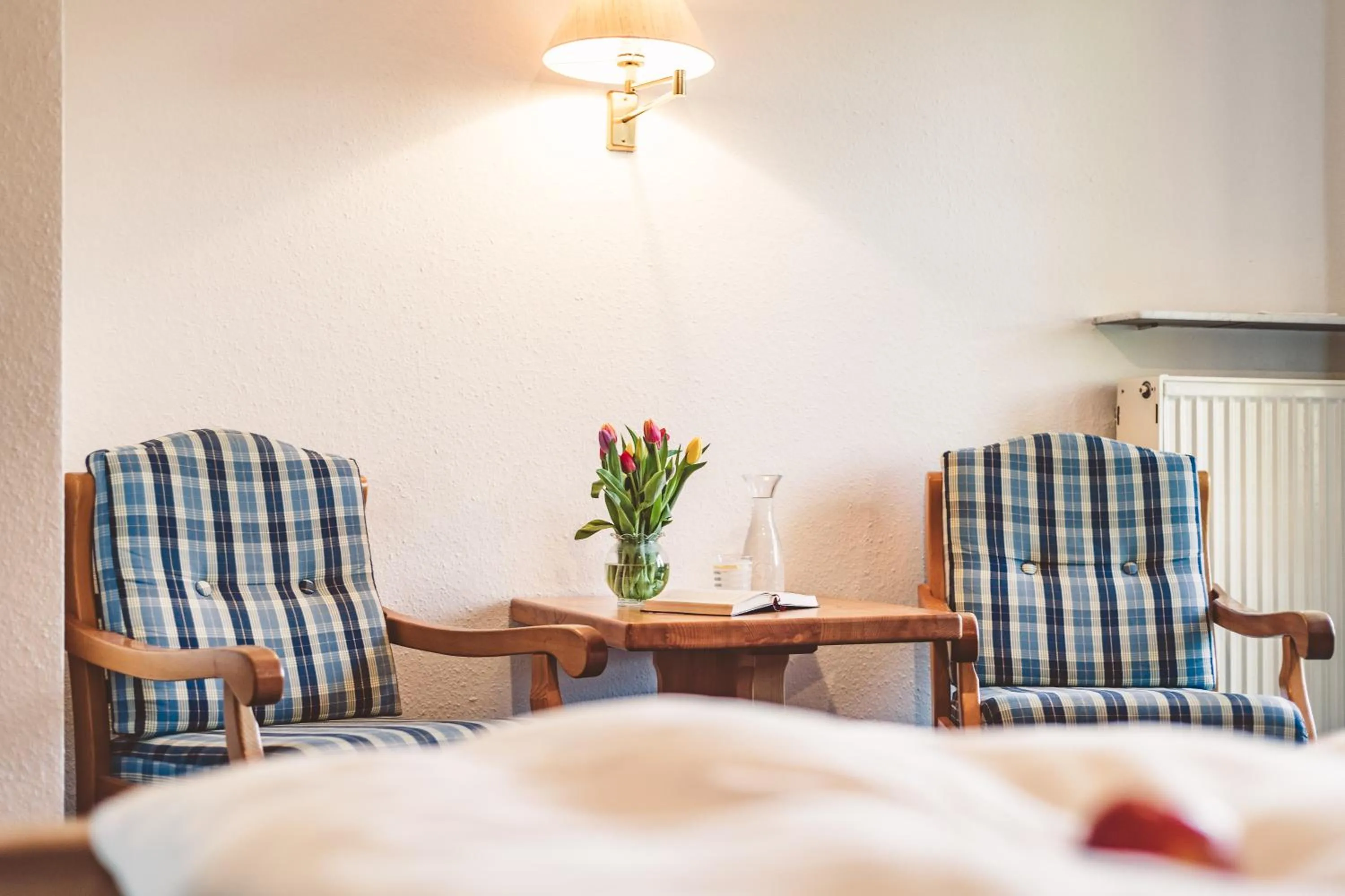 Seating area, Bed in Hotel Garni Gästehaus Brand