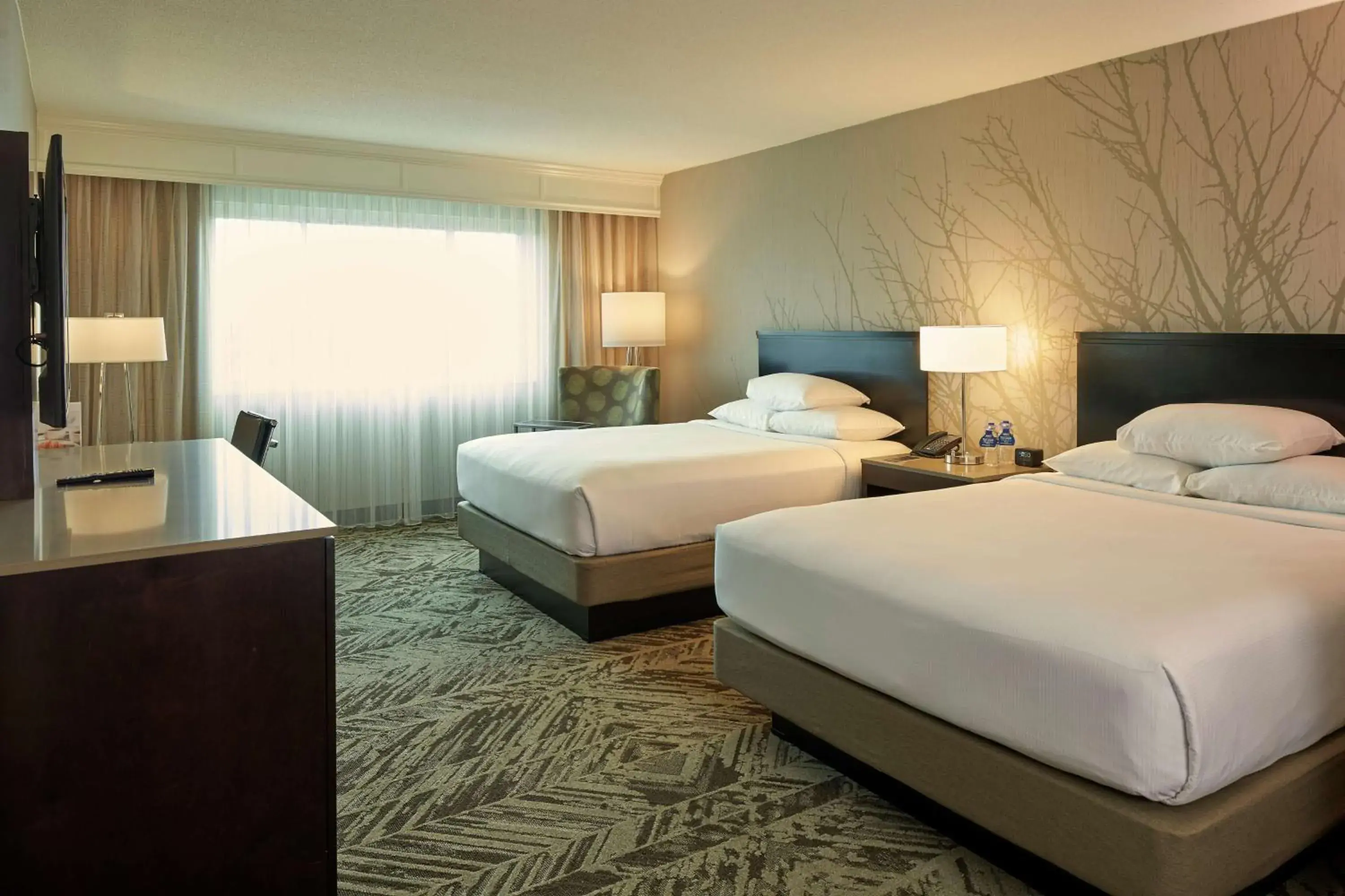 Bed in Hilton Cincinnati Airport Bed in Hilton Cincinnati Airport