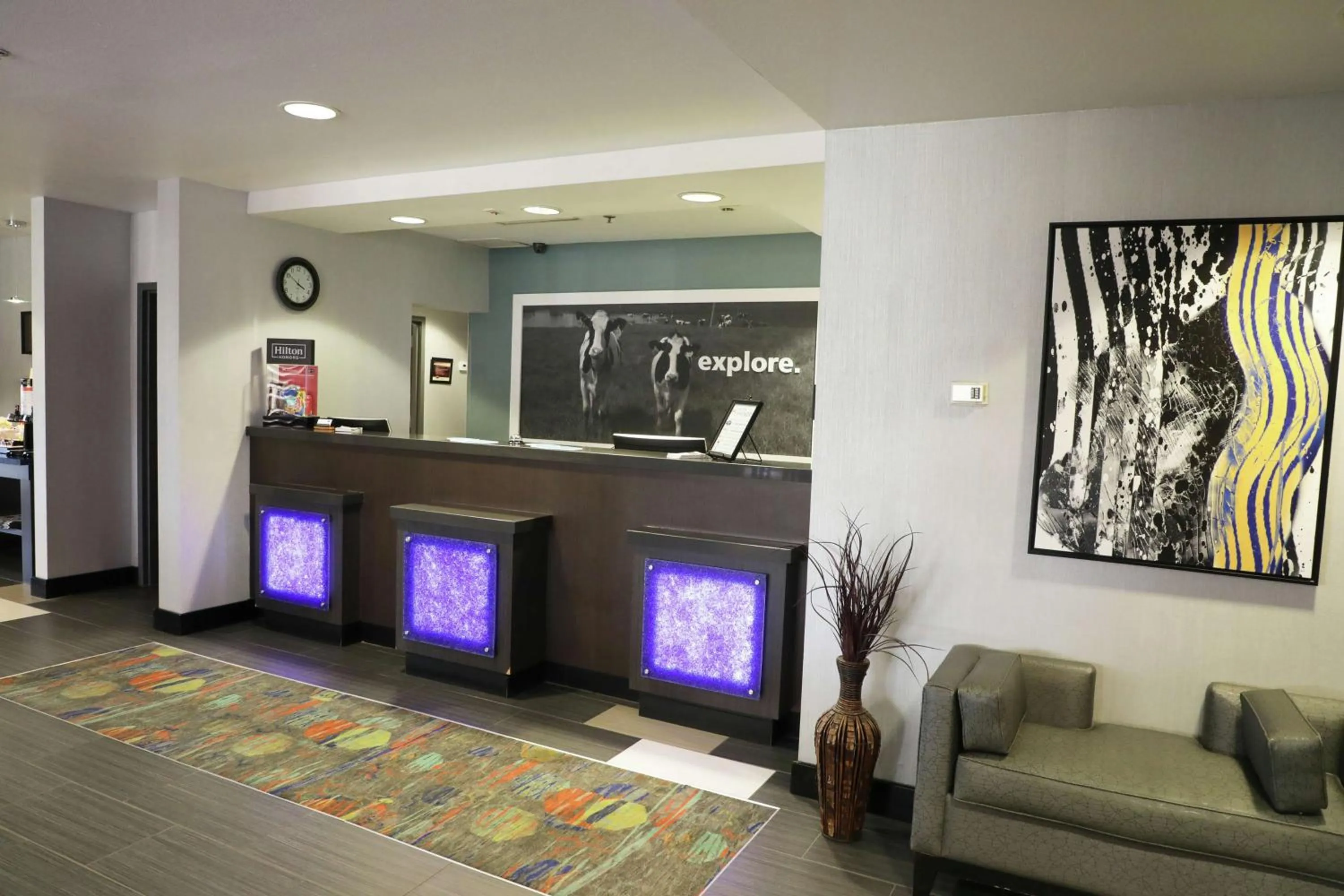 Lobby or reception in Hampton Inn Muskogee
