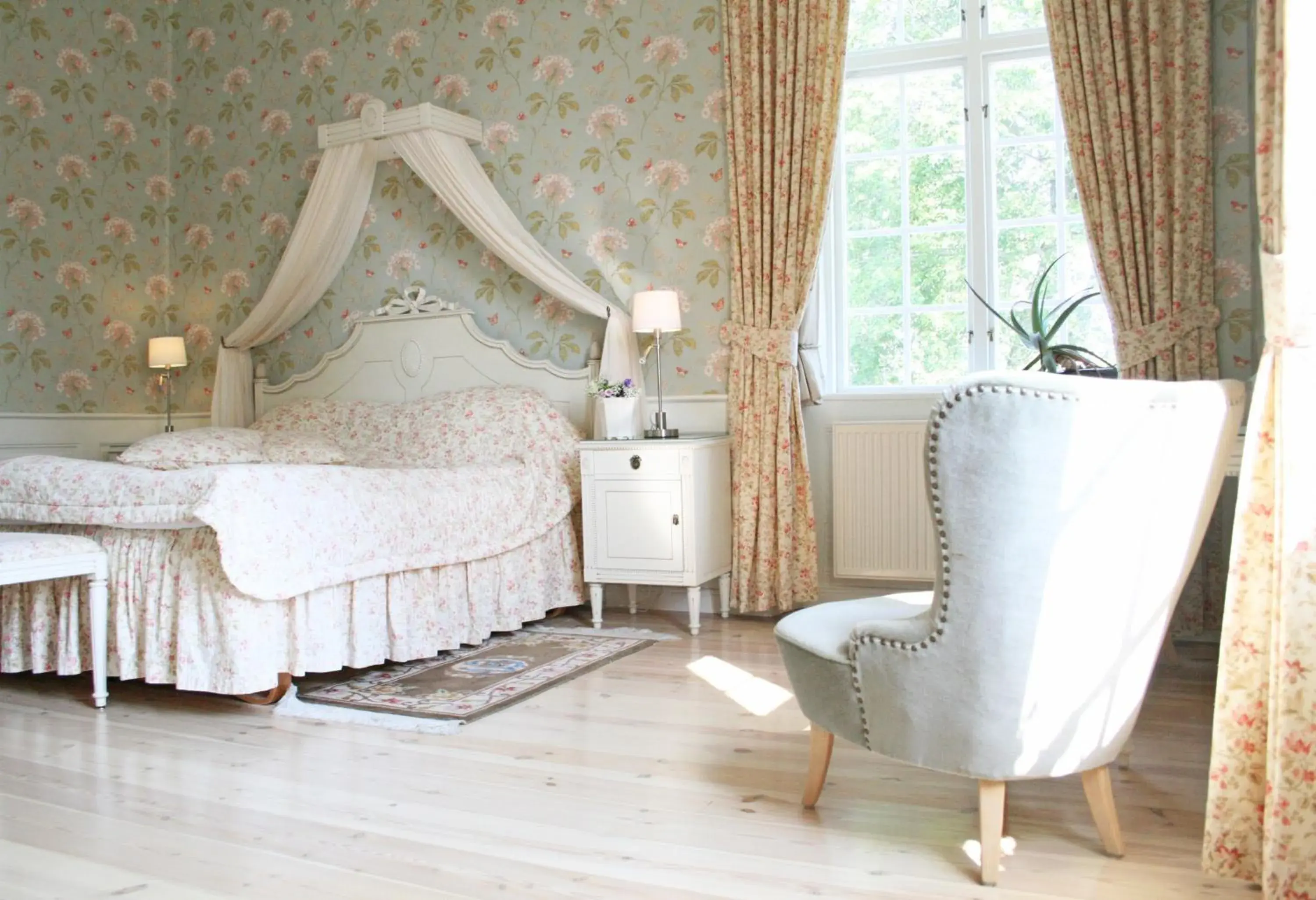 Bedroom, Bed in Gimo Herrgård Bedroom, Bed in Gimo Herrgård