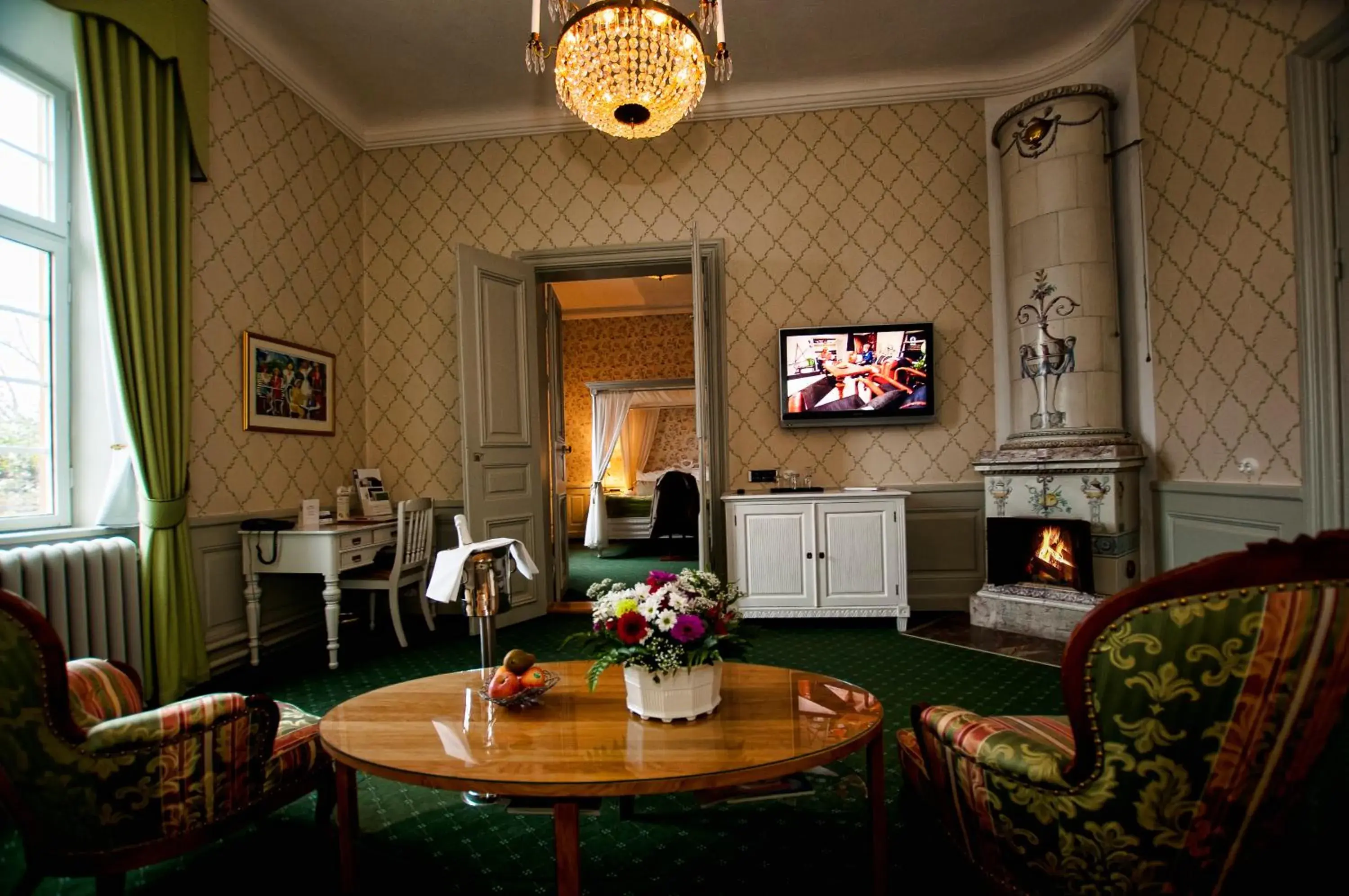 Living room in Gimo Herrgård Living room in Gimo Herrgård