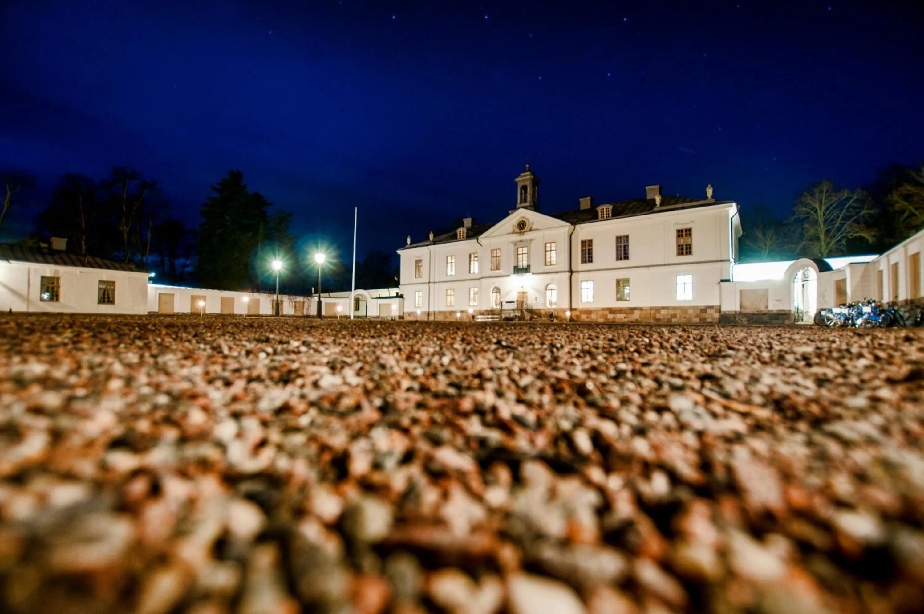 Facade/entrance in Gimo Herrgård