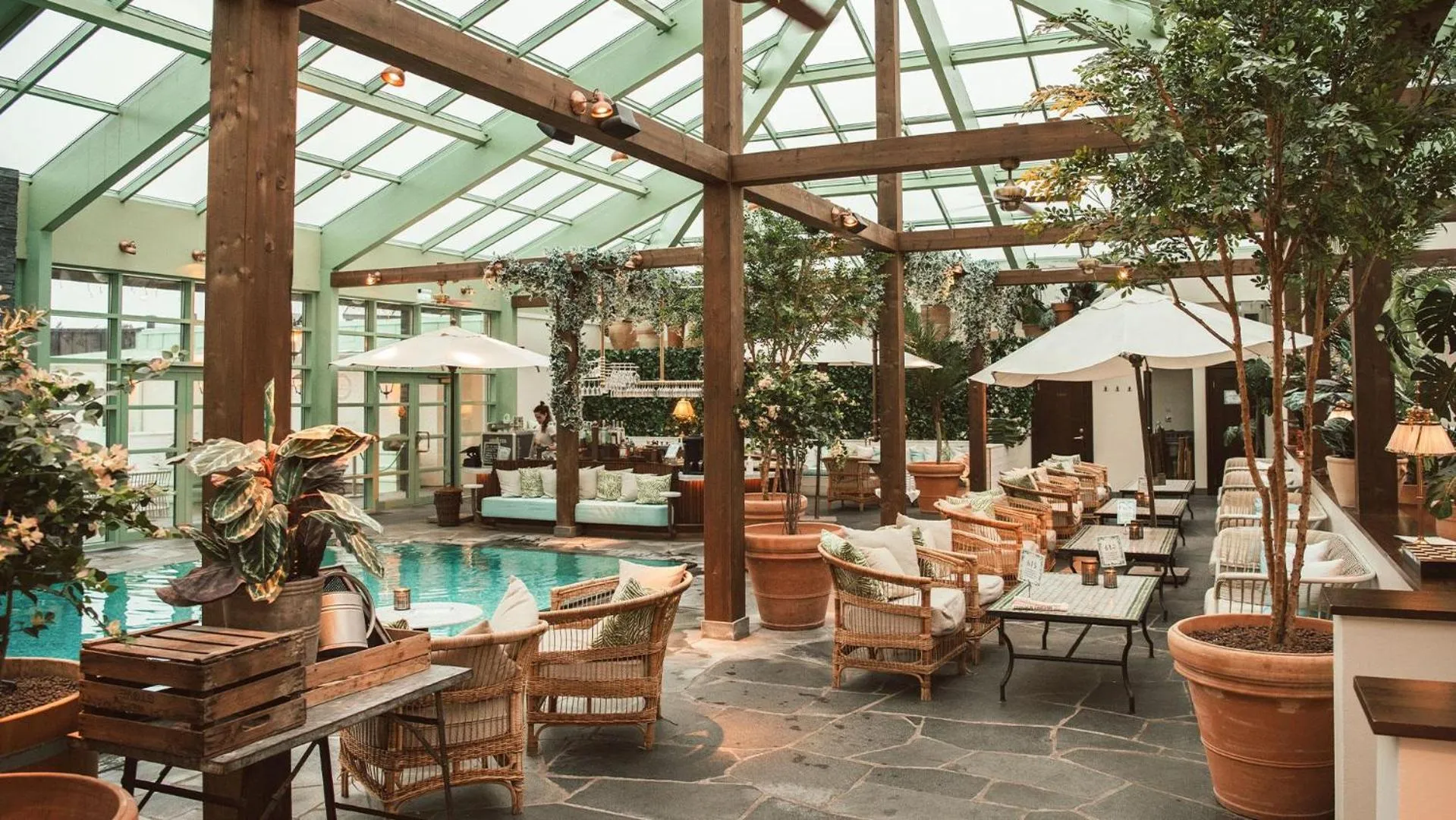 Swimming pool in Falkenberg Strandbad