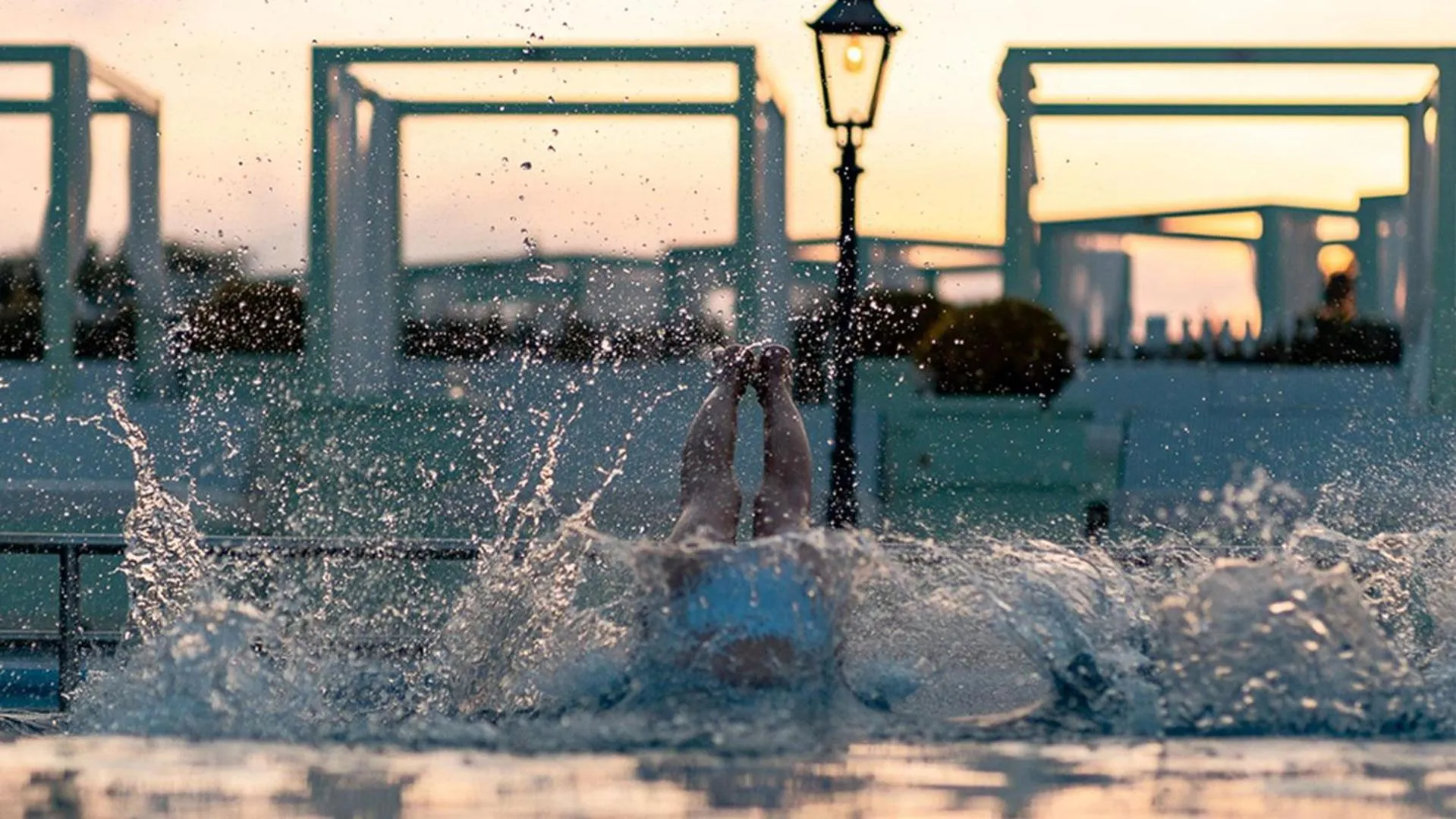 Swimming pool in Falkenberg Strandbad