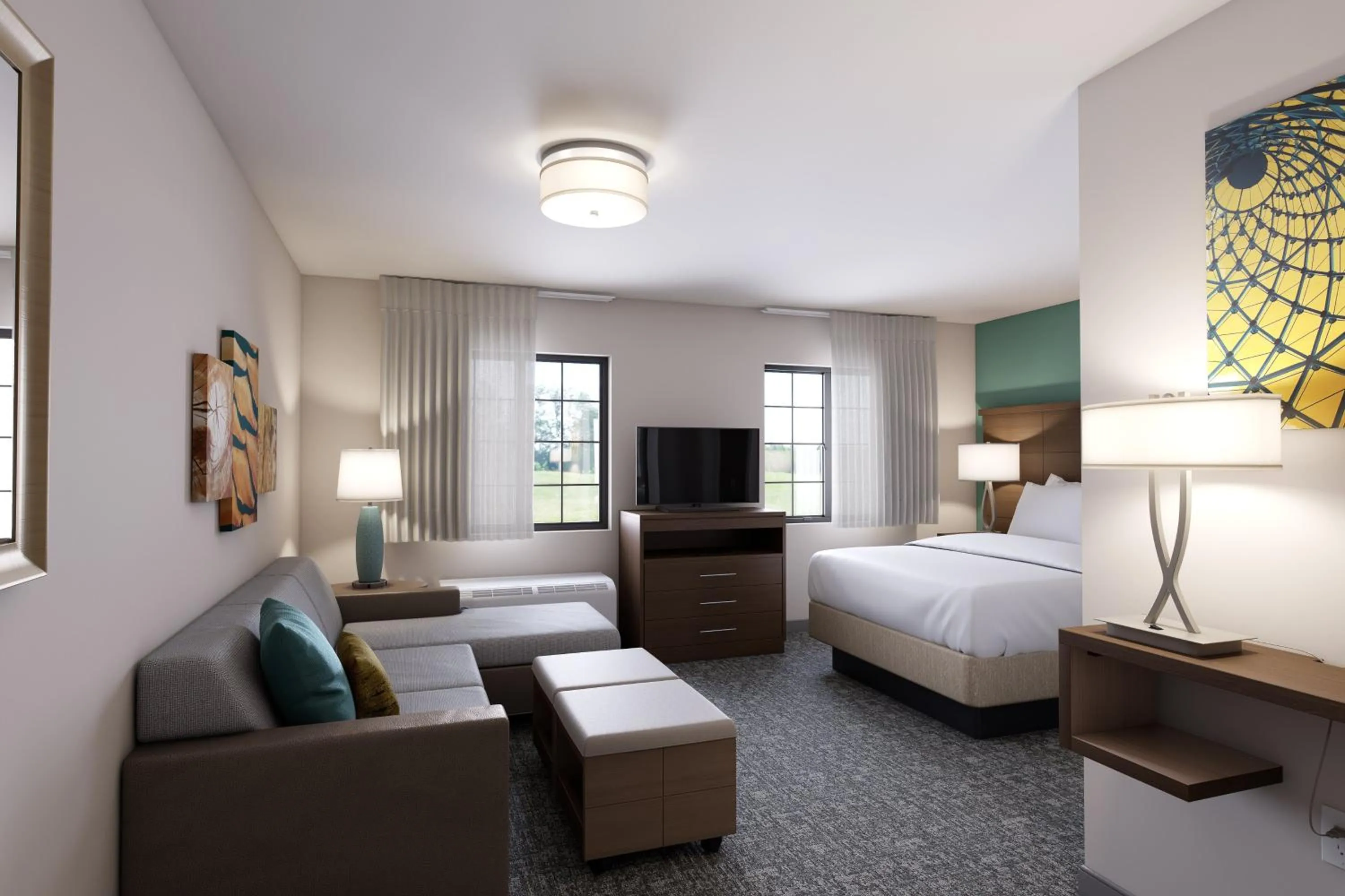 Photo of the whole room, Bed in Staybridge Suites Columbus - Fort Benning by IHG