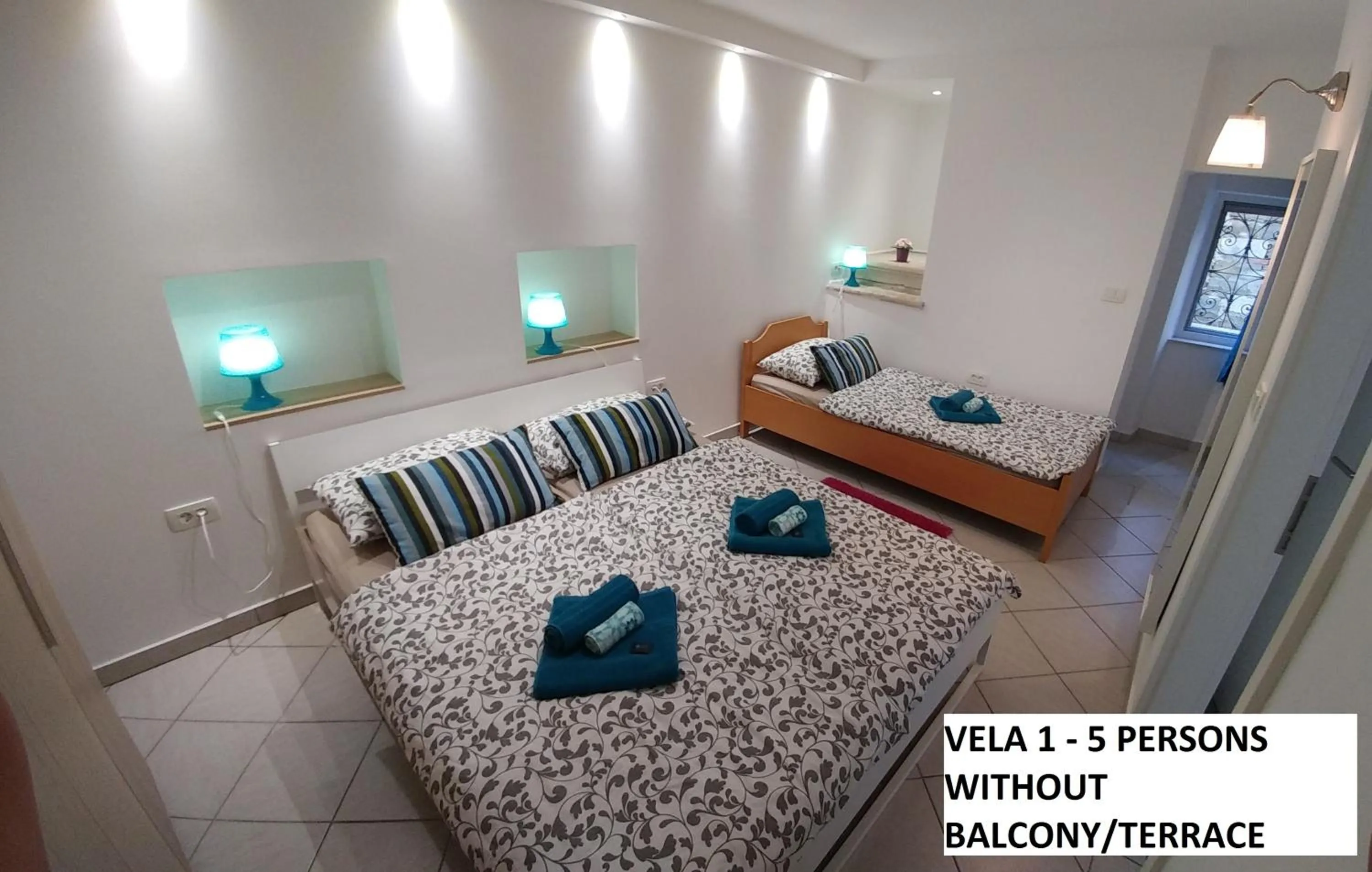Bed in Apartments Vela