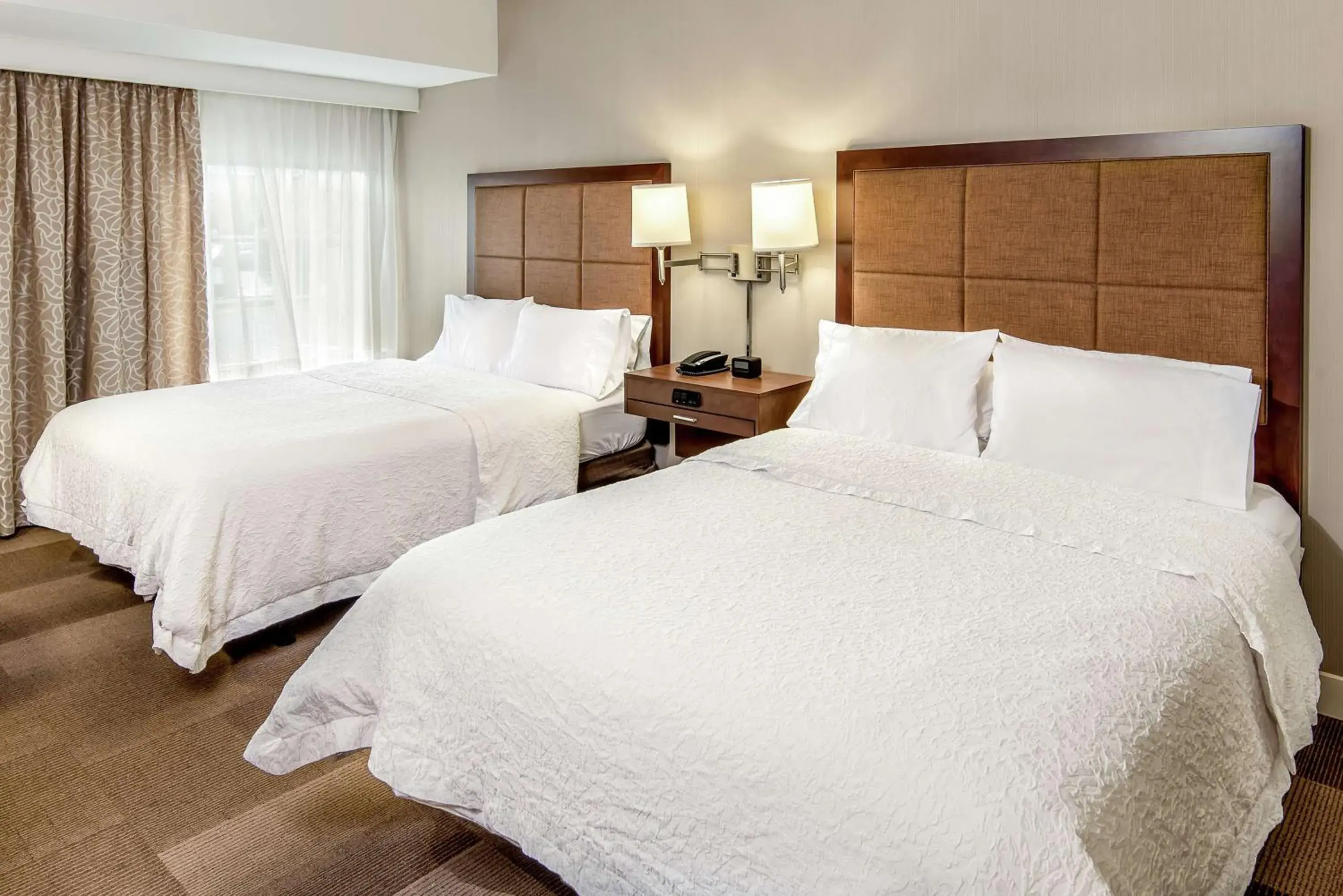 Bed in Hampton Inn & Suites Bethlehem Bed in Hampton Inn & Suites Bethlehem