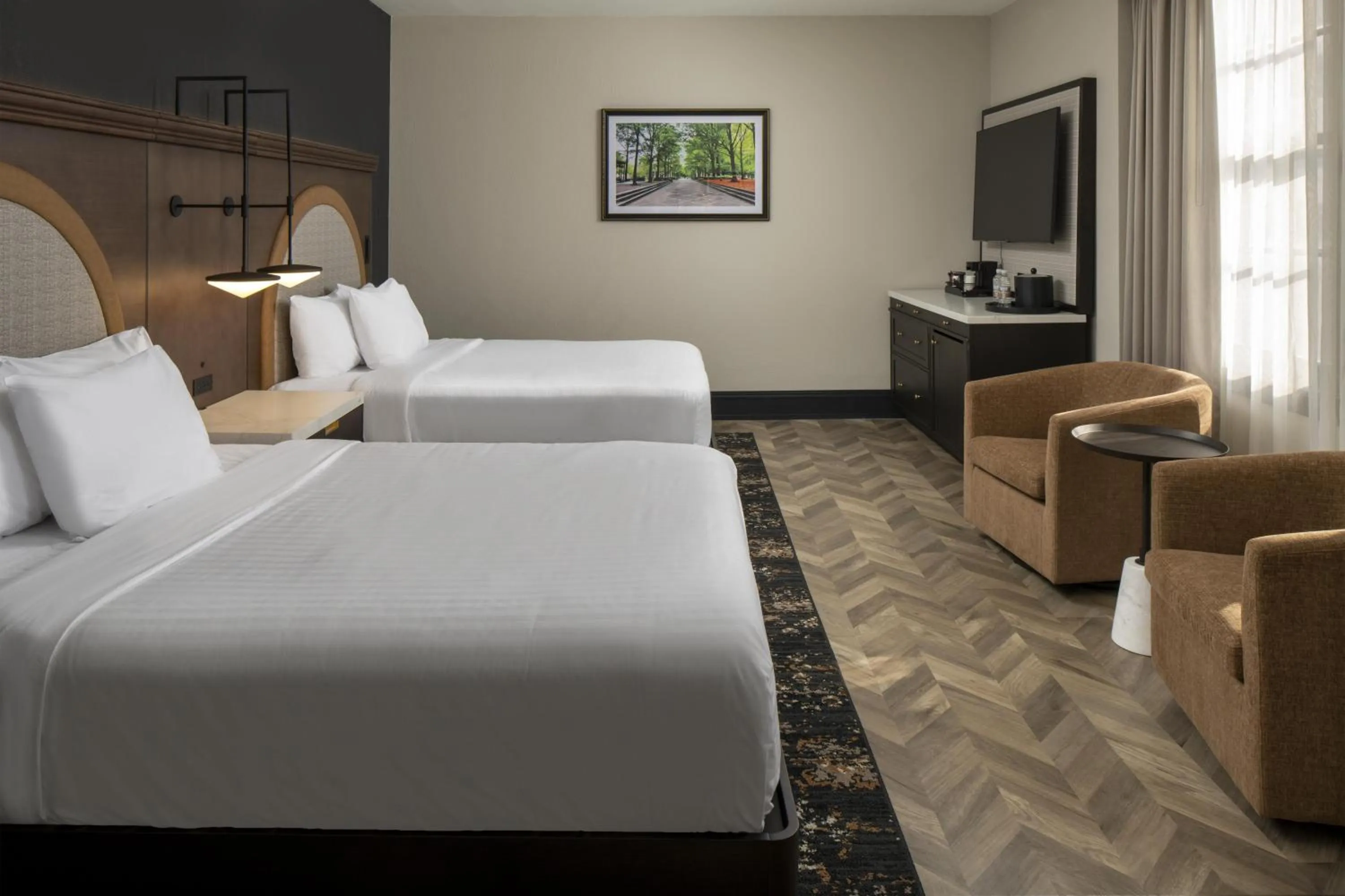 Bed in Hampton Inn & Suites Birmingham-Downtown-Tutwiler