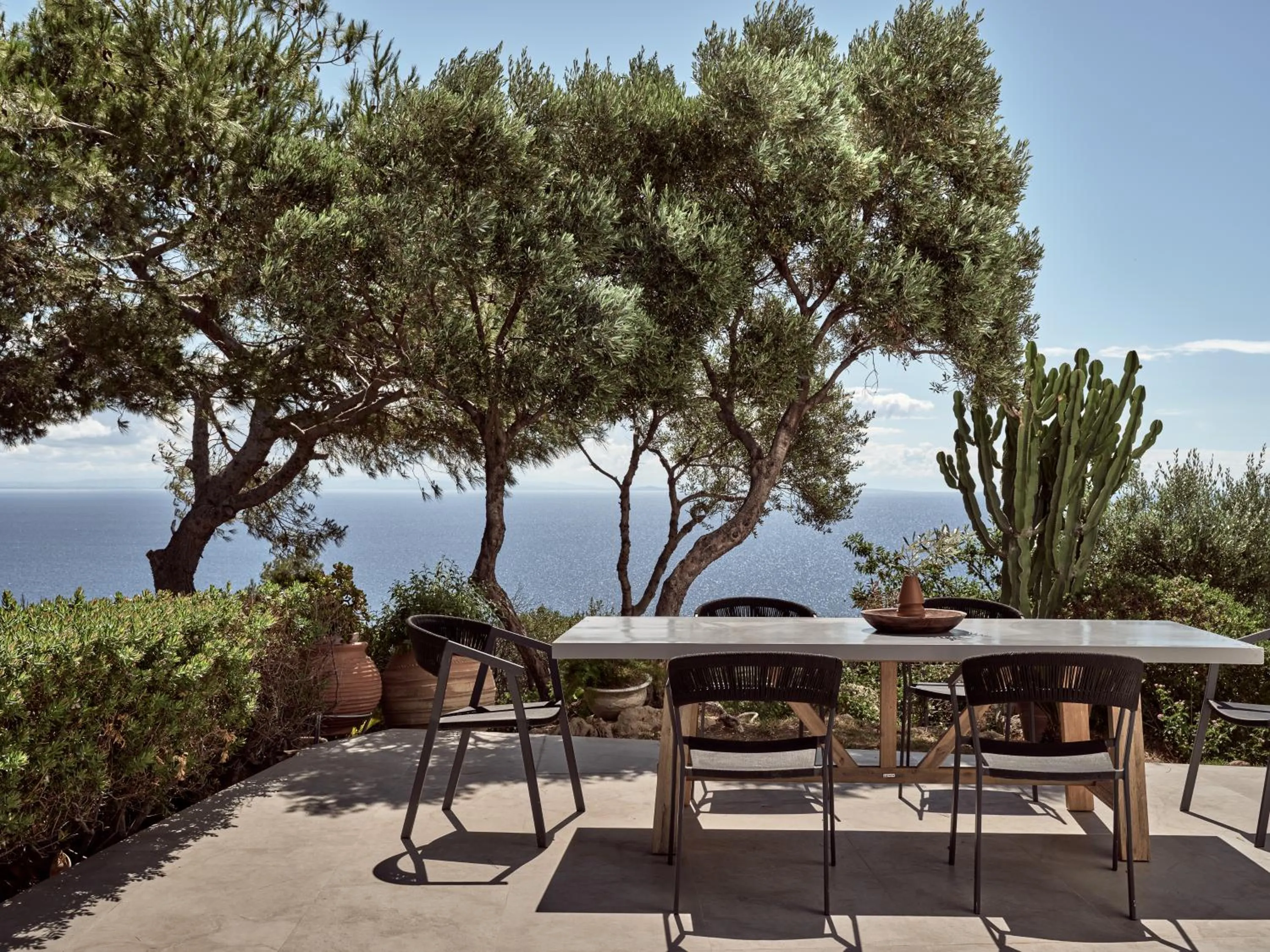 Dining area in Iconic Ionian Mudita Villa, By ThinkVilla