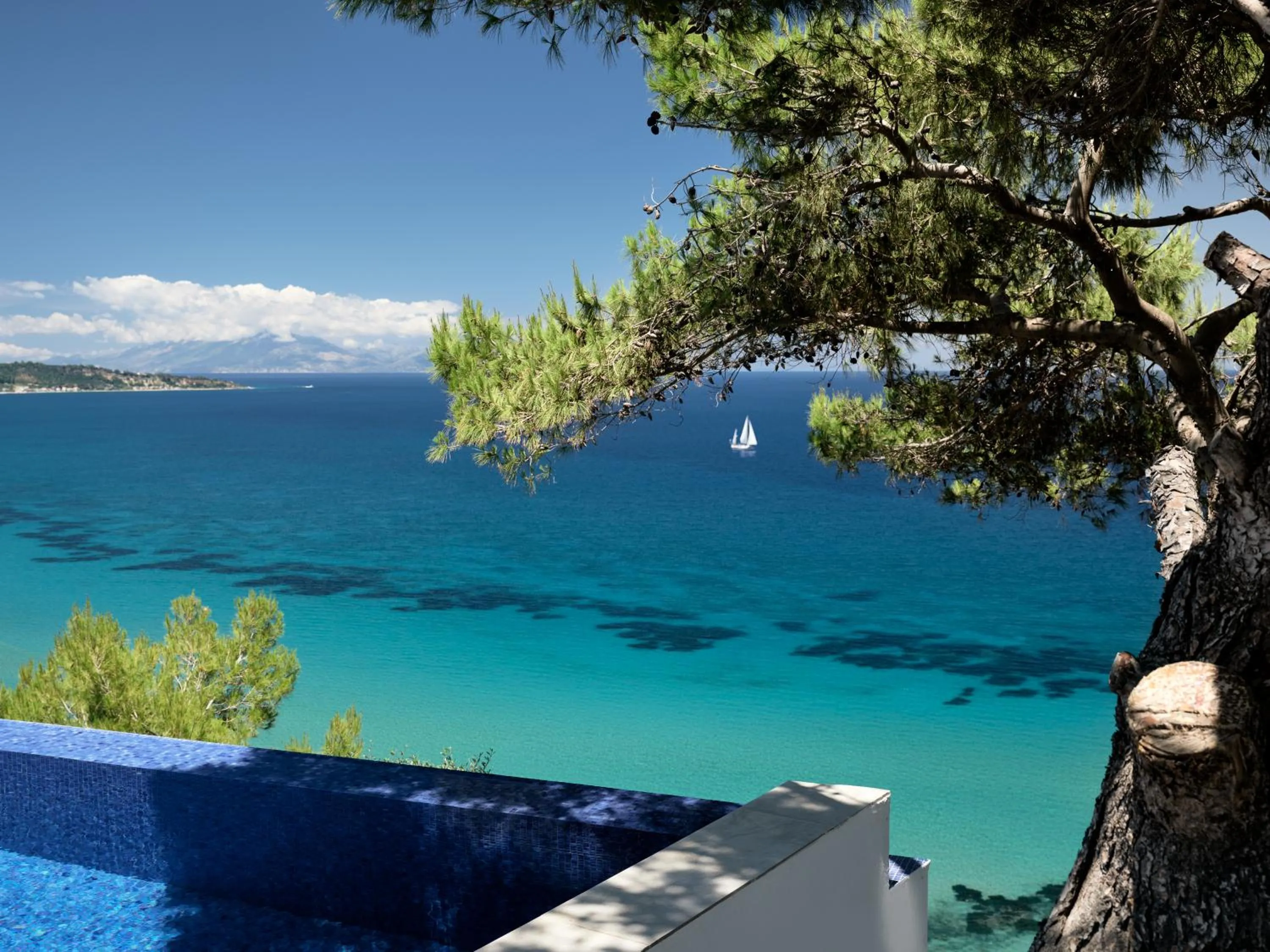 Swimming pool in Iconic Ionian Mudita Villa, By ThinkVilla