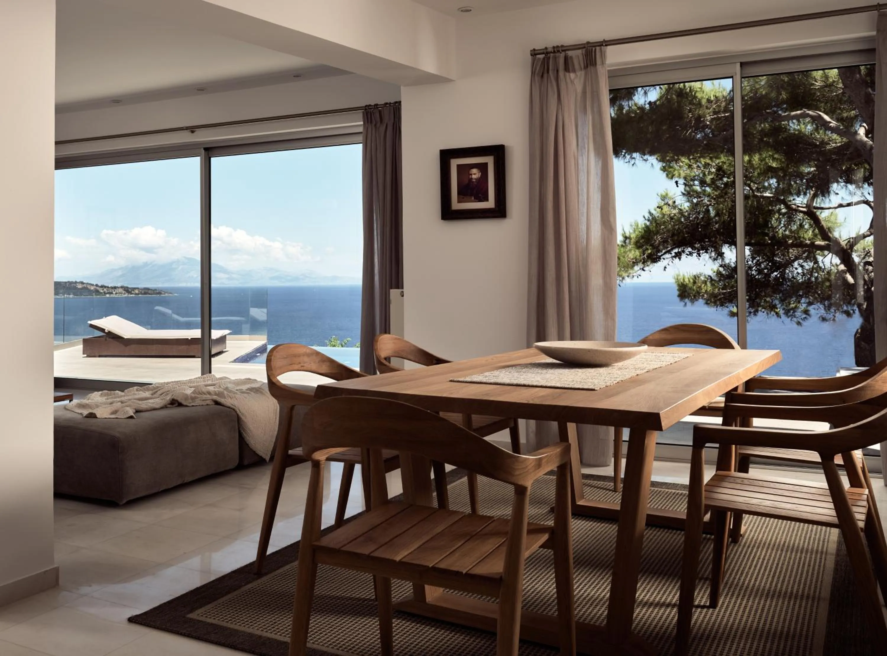 Dining area in Iconic Ionian Mudita Villa, By ThinkVilla