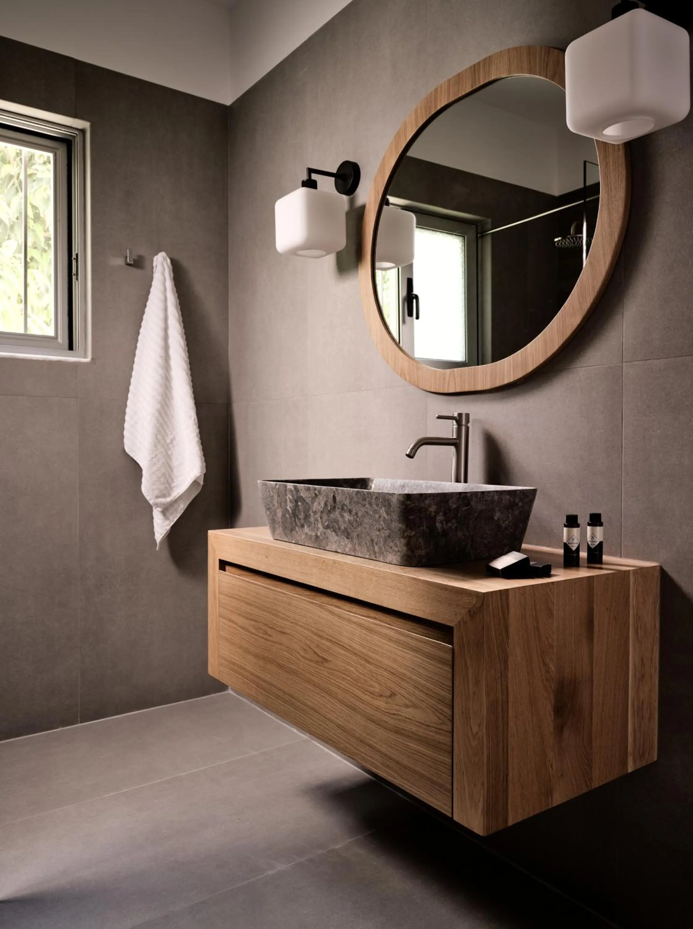 Bathroom in Iconic Ionian Mudita Villa, By ThinkVilla