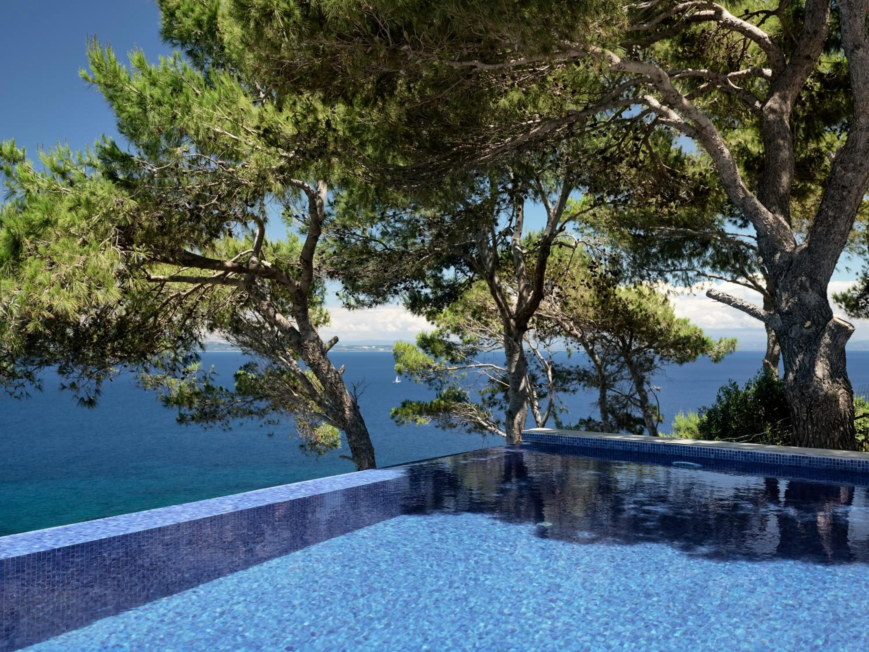 Swimming pool in Iconic Ionian Mudita Villa, By ThinkVilla