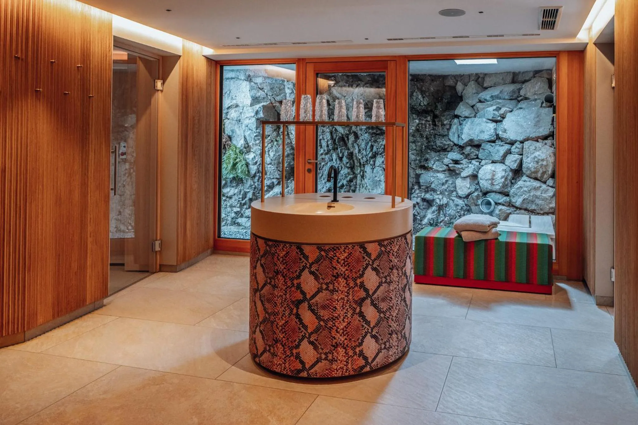 Spa and wellness centre/facilities in Hotel Goldener Berg