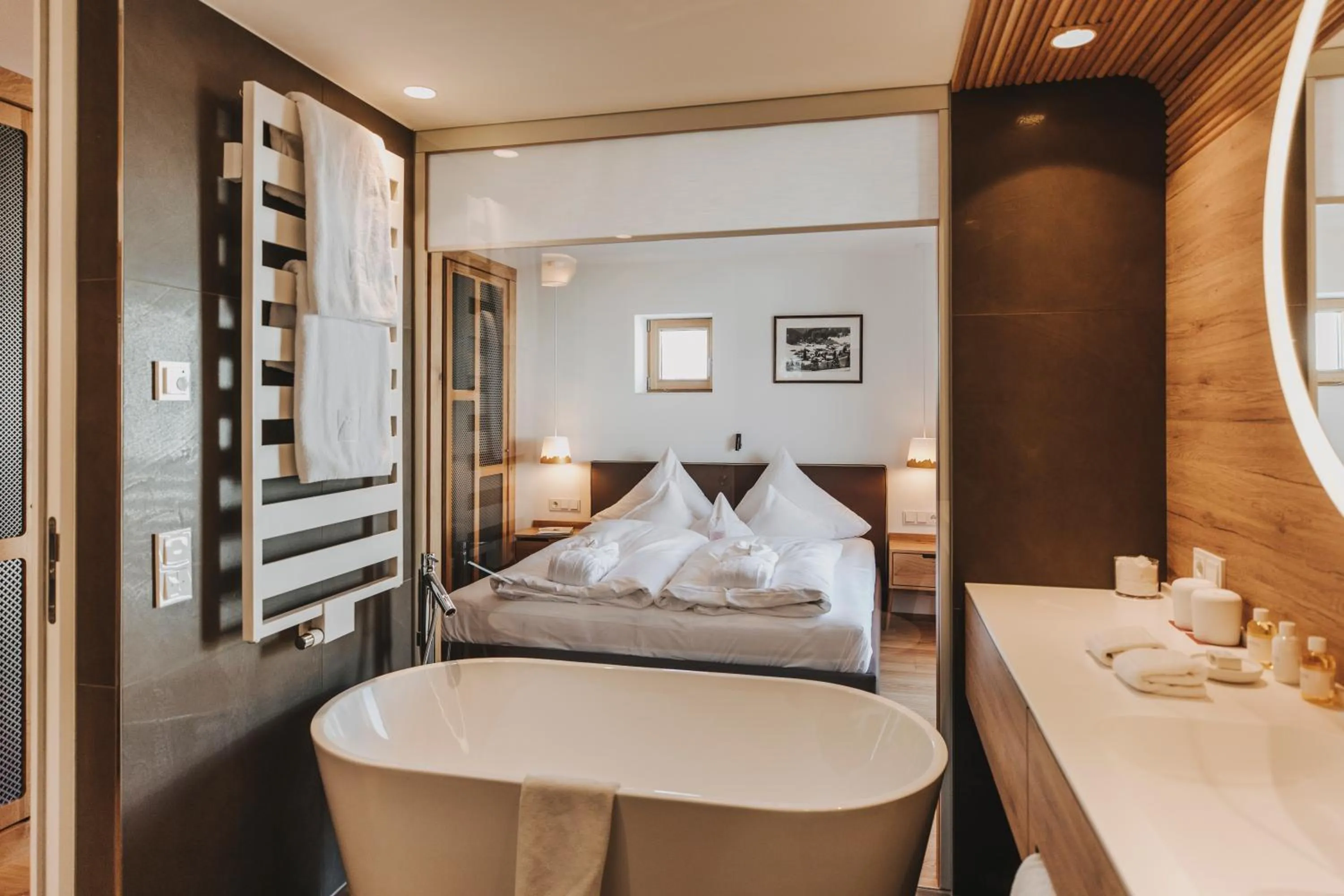 Photo of the whole room, Bed in Hotel Goldener Berg