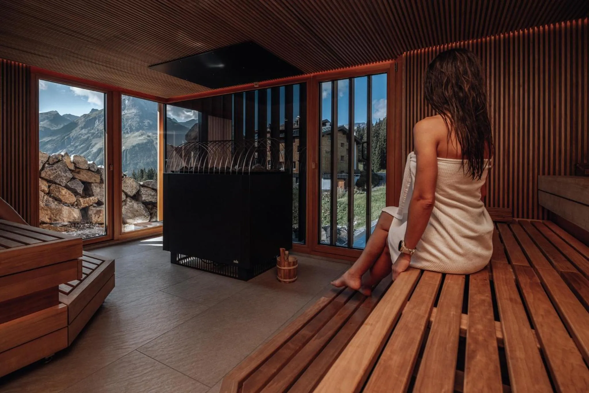 Sauna in Hotel Goldener Berg