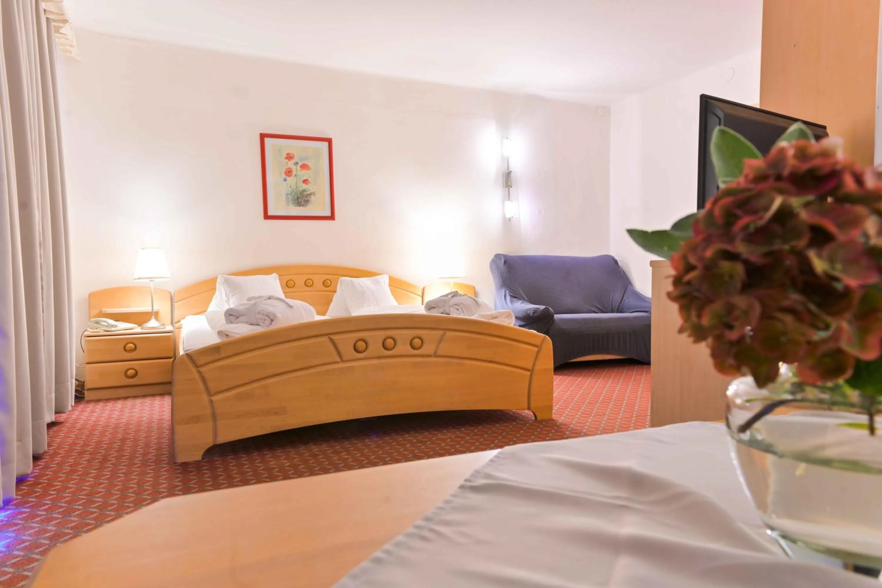 Bed in Ferienhotel Alber